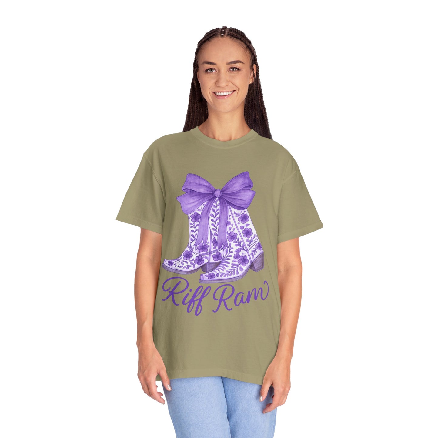Purple Cowboy Boots T-Shirt | Western Style Tee, Festival Wear, Country Music Shirt, Gift for Horse Lovers, Casual Chic