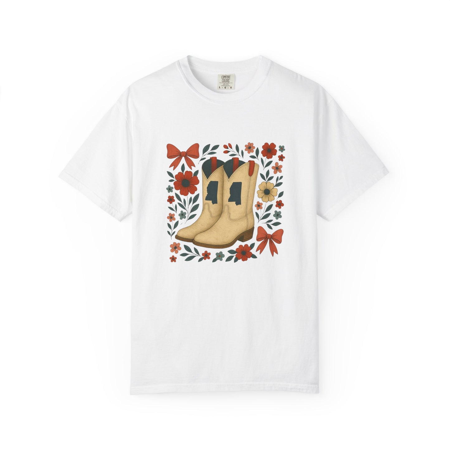 Mississippi Cowboy Boots T-Shirt - Ole Miss Rebels Fan