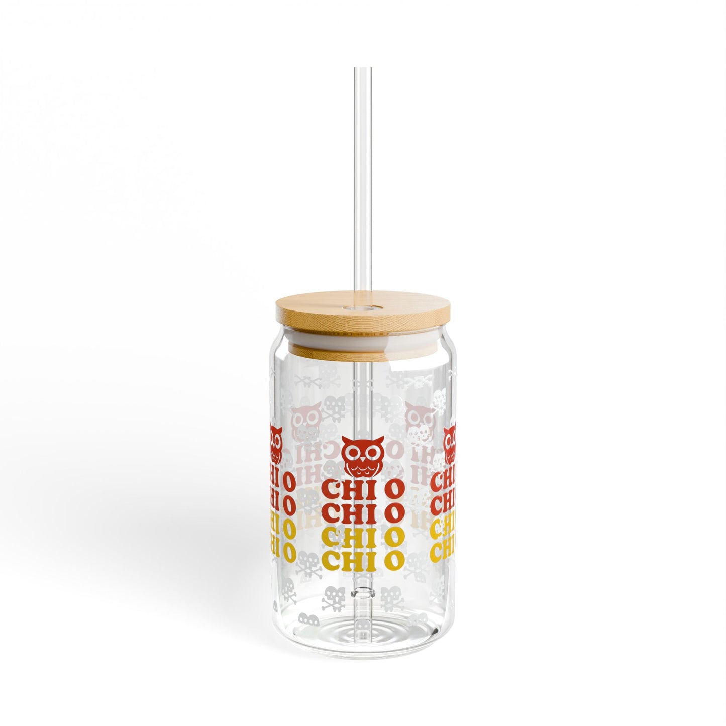 Chi Omega Sorority Gift, 16 oz Sipper Glass