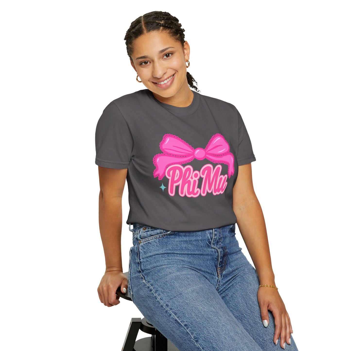 PhiMu Bow Pink Sorority T-Shirt