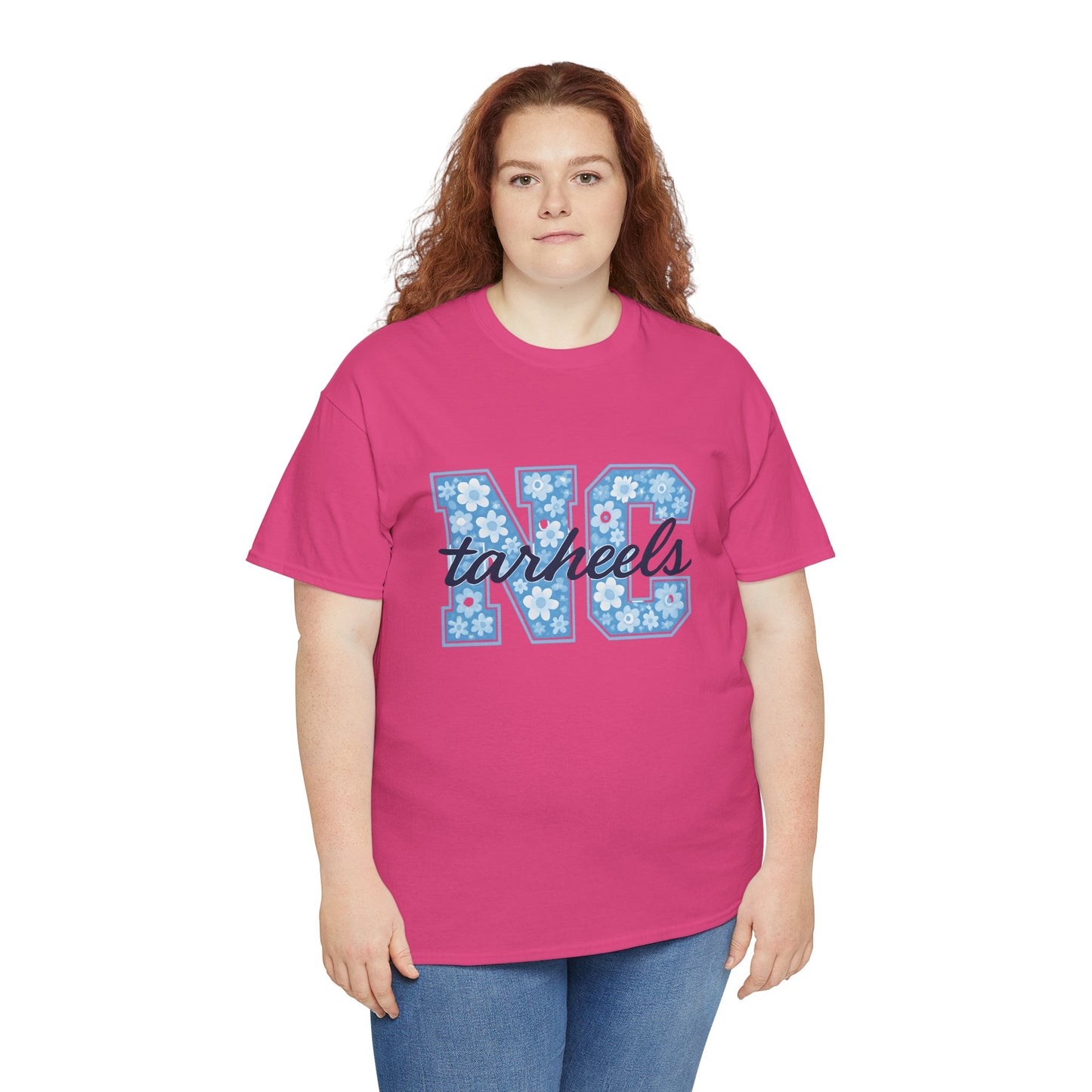 North Carolina Tarheels Unisex Heavy Cotton Tee, College Spirit Wear, Men's and Women's Casual T-Shirt, School Pride Apparel, Gift for Fans