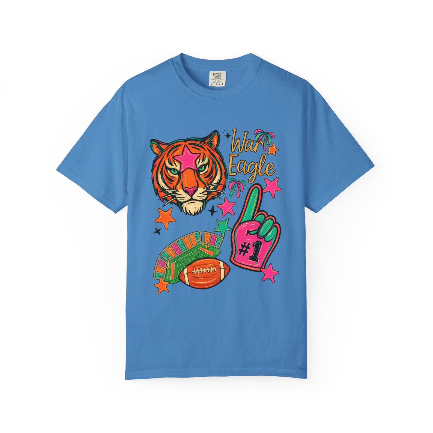 Vintage Preppy Tiger Football Game Day Unisex T-shirt