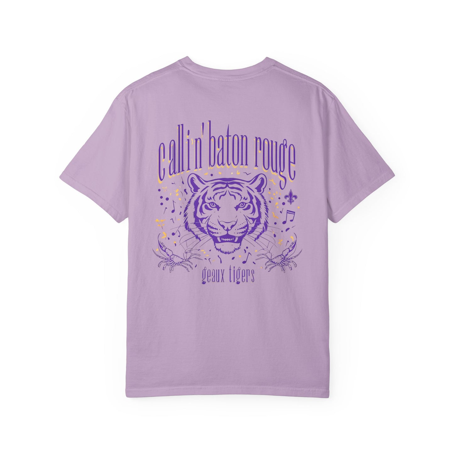 Baton Rouge Spirit T-Shirt - Unisex Garment-Dyed Tee for Game Day, College Football, Mardi Gras, Team Pride, Casual Wear