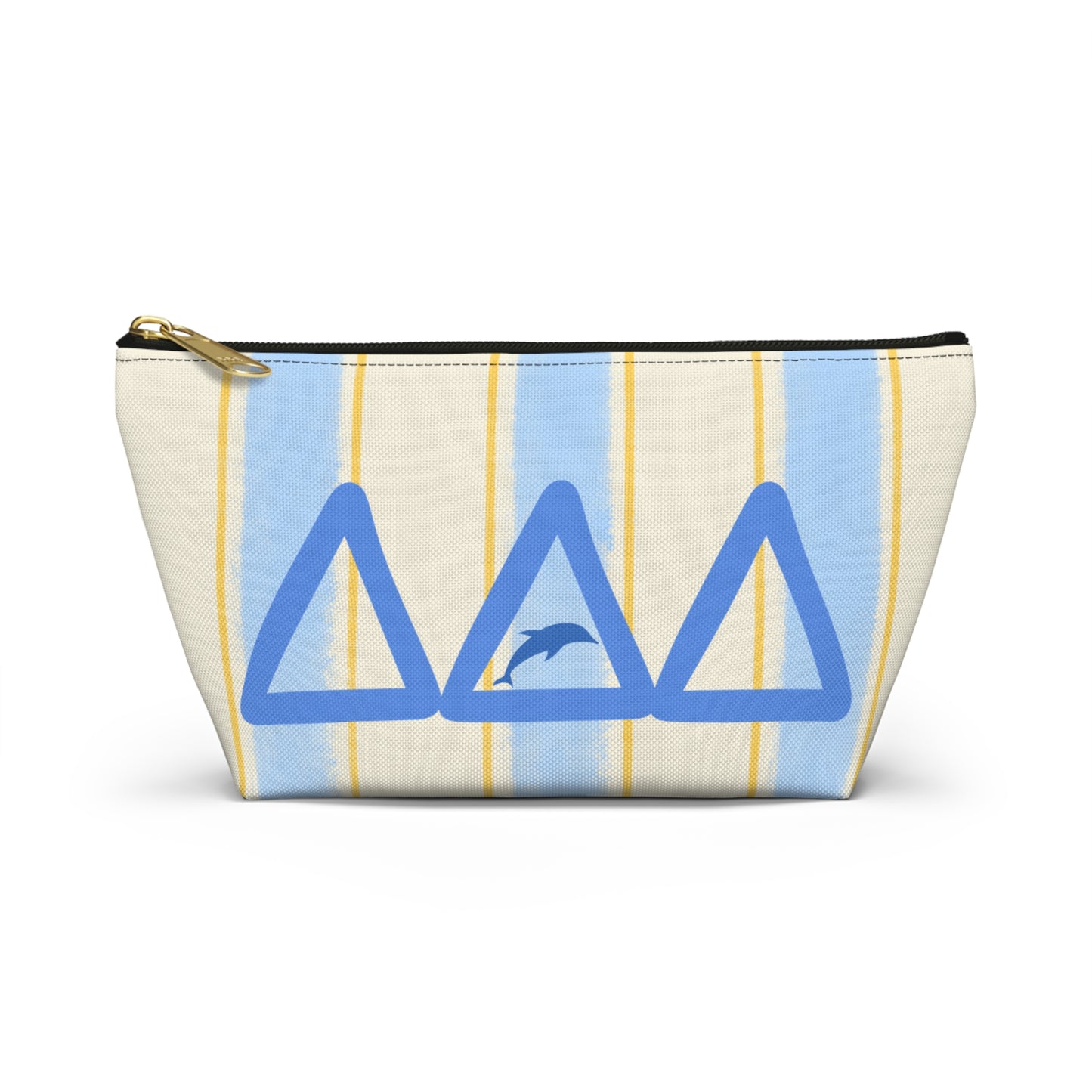 DDD Chic Dolphin Print Accessory Pouch, Cosmetic Bag, Travel Organizer, Beach Essentials, Summer Vibes, Gift for Her
