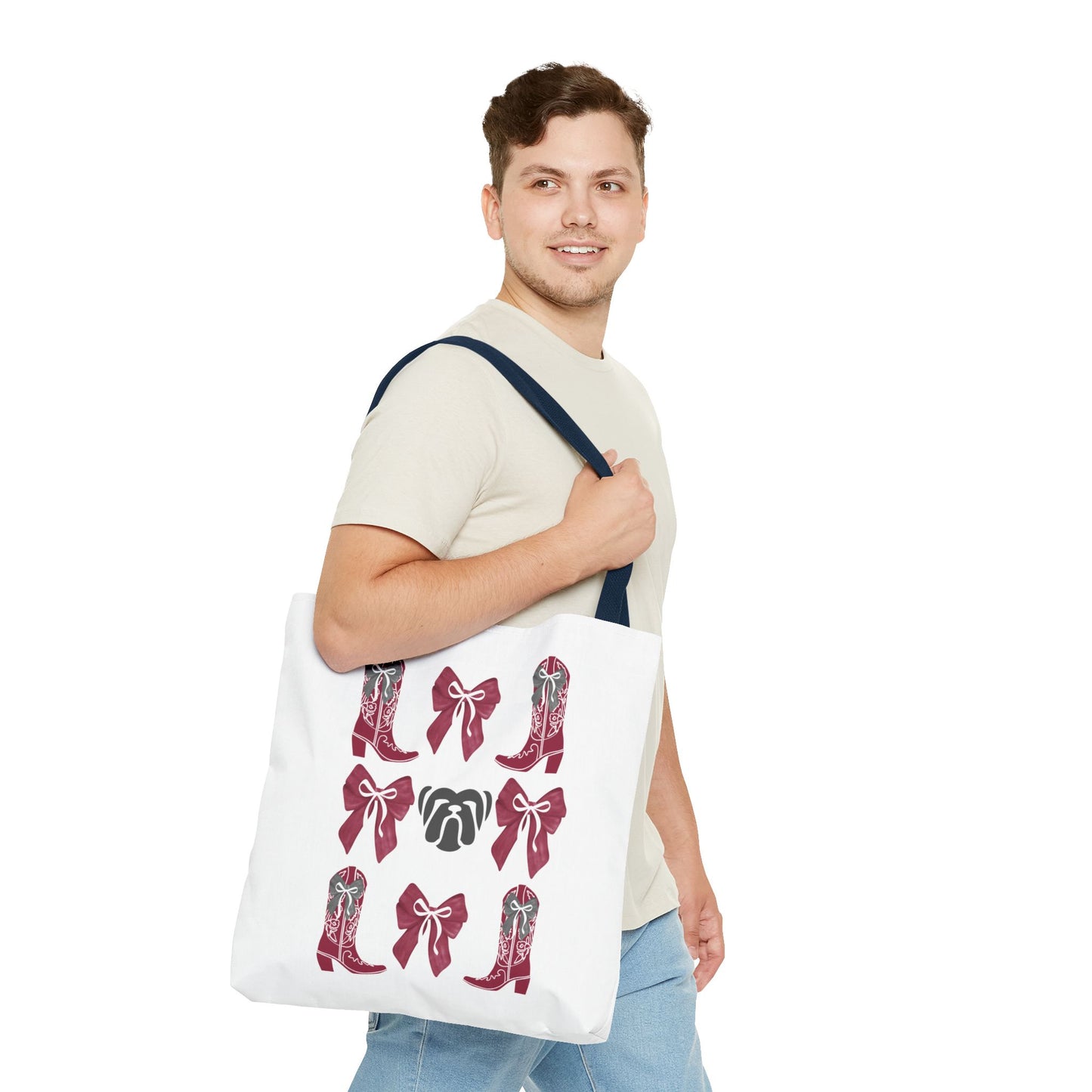 Msu bulldogs tote bag, mississippi state gift, mississippi fan gift, msu alumni, go dogs, starkville mississippi, graduation gift, msu game day tote bag