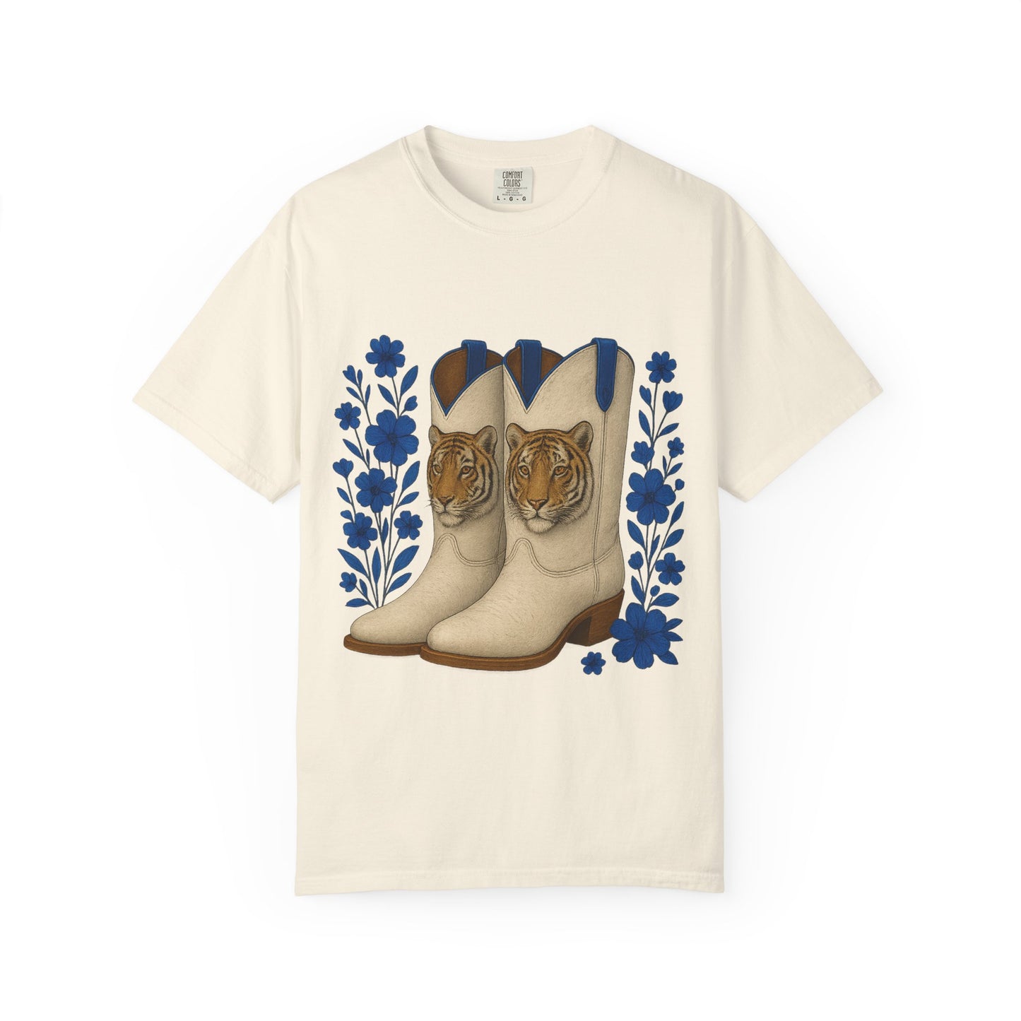 Graphic T-Shirt - Cowboy Boots & Tigress, Unisex Tee, Vintage Country Style-Memphis Tiger Fan