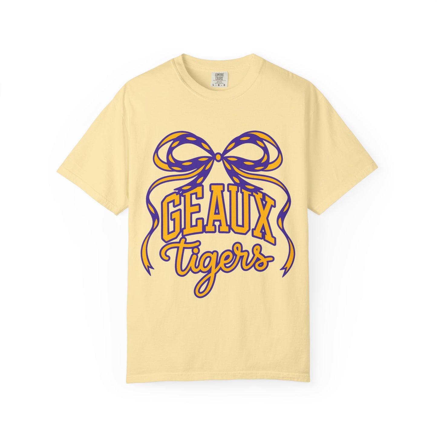 Géaux Tigers Garment-Dyed T-Shirt, Unisex Tee, LSU Spirit Wear, College Apparel, Game Day Outfit, Casual Style