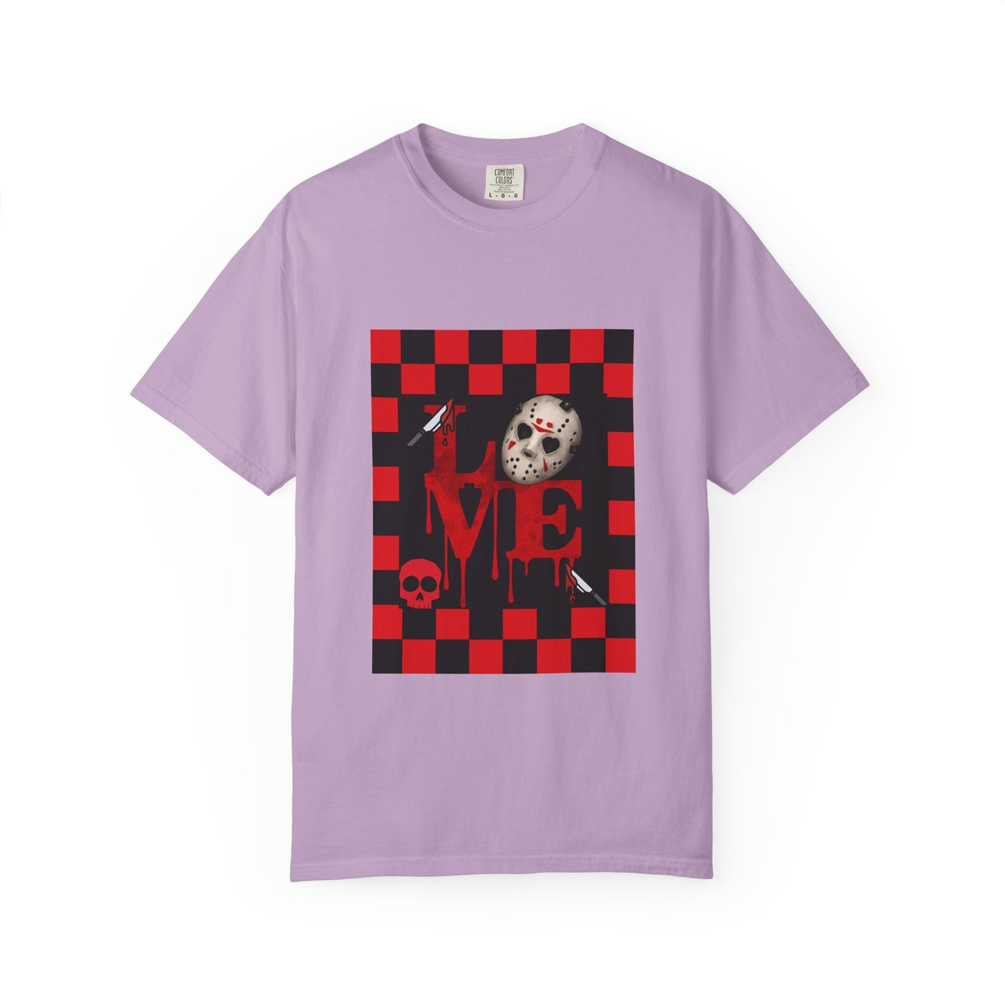 Scary Movie Mask Love Print T-Shirt