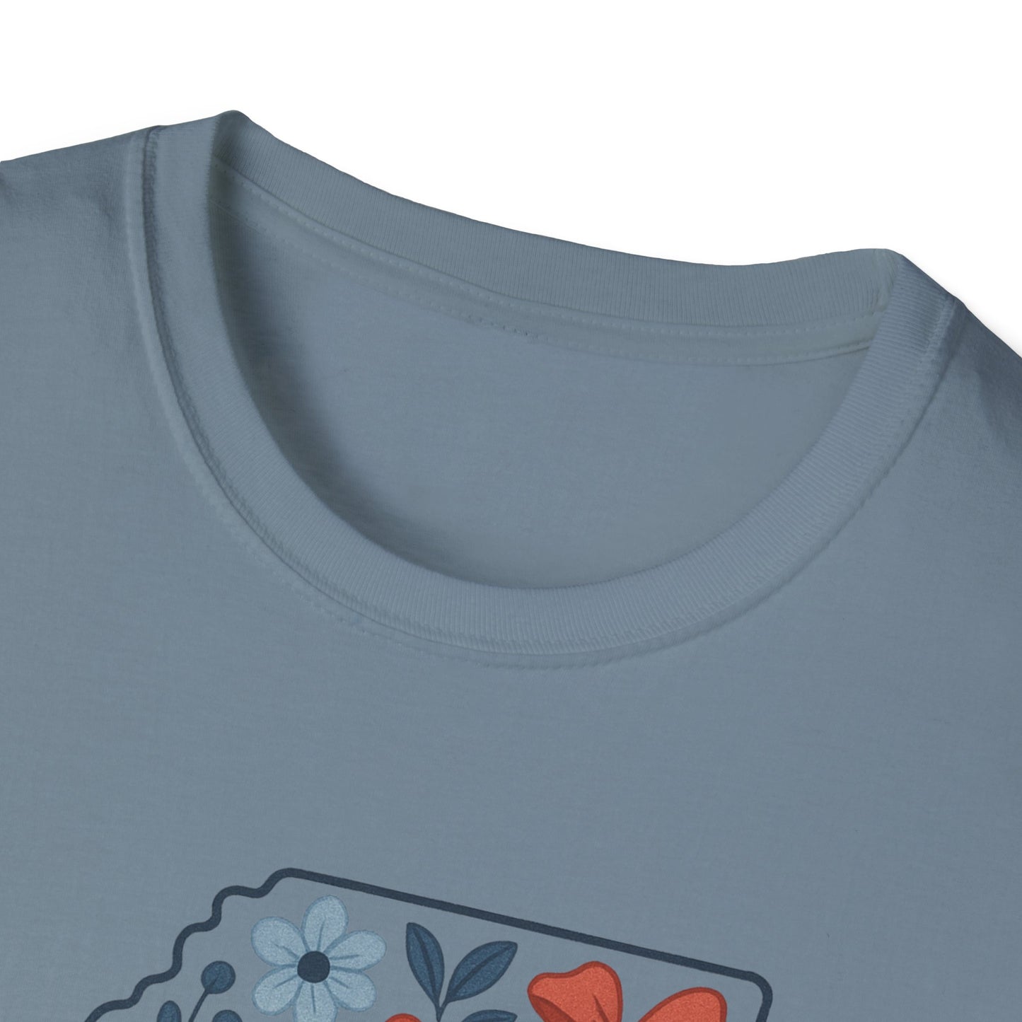Mississippi Floral Unisex T-Shirt, Casual Tee, Gift for Her, Summer Apparel, Nature Lover Shirt, State Pride Clothing