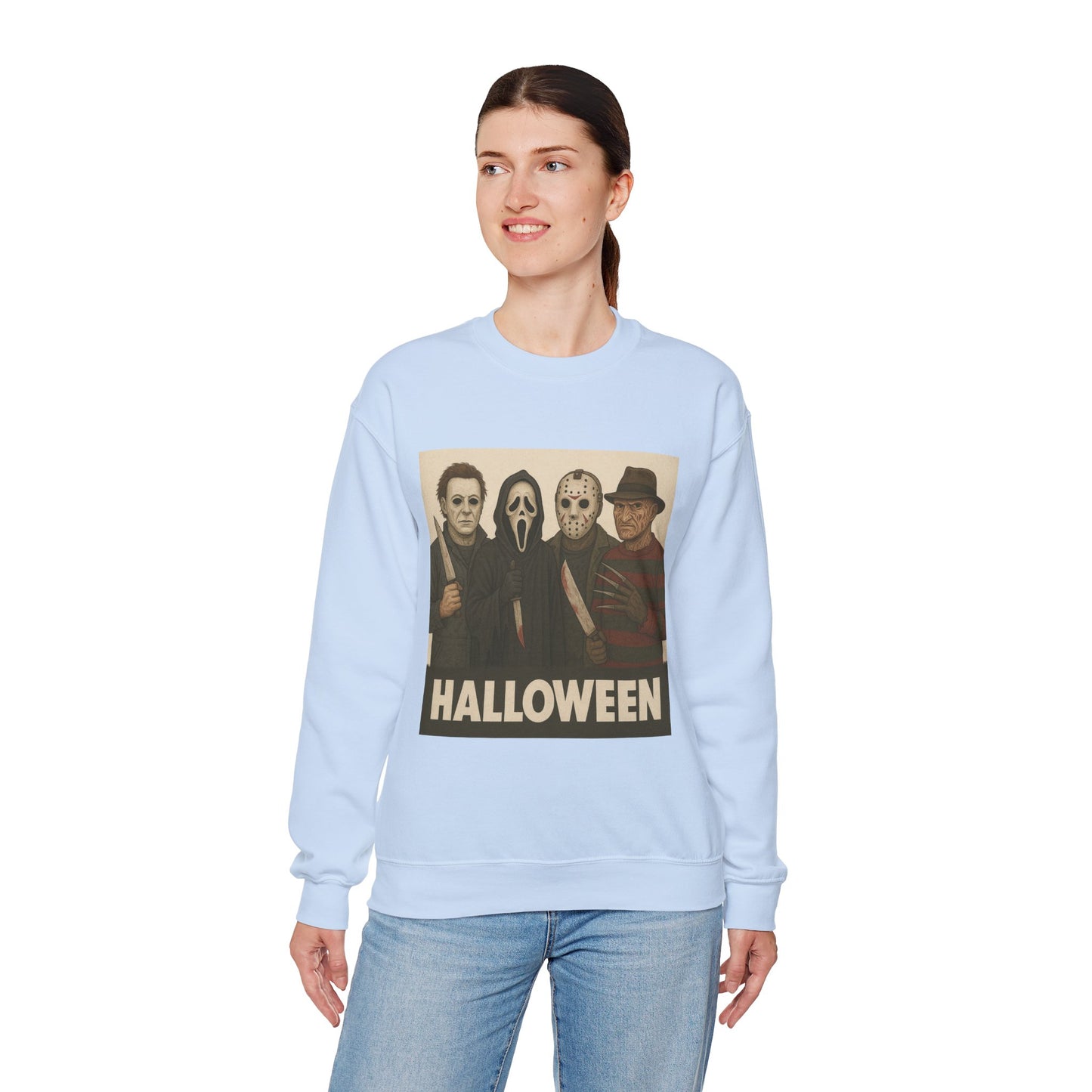 Spooky Movie Crewneck Sweatshirt - Halloween Horror Apparel