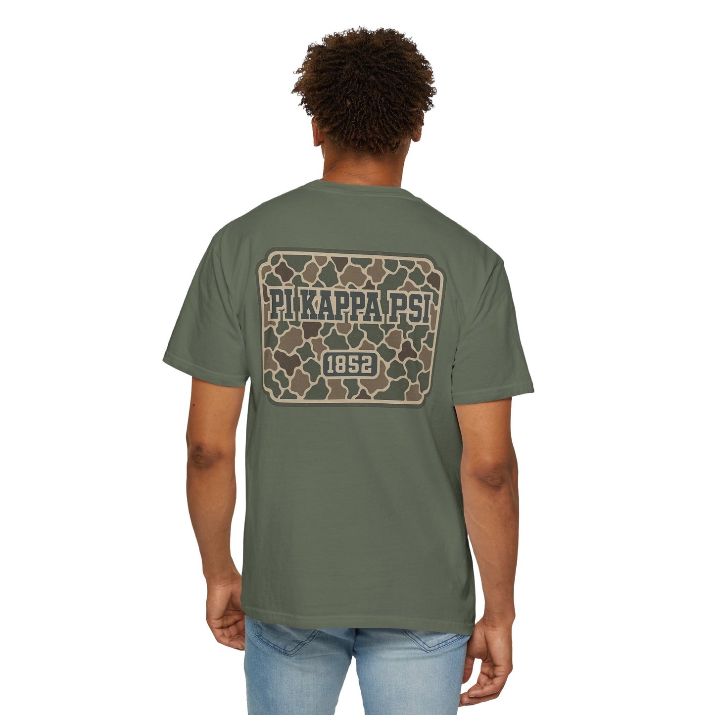 Unisex Garment-Dyed T-shirt with PiKappaPsi Design, Casual Tee, College Apparel, Greek Life Shirt, Unique Gift, Brotherhood T-shirt