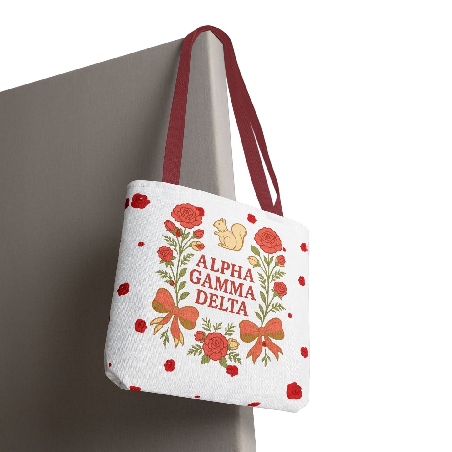 Floral Tote Bag | Alpha Gamma Delta Collection | Perfect for Sorority Events & Graduates