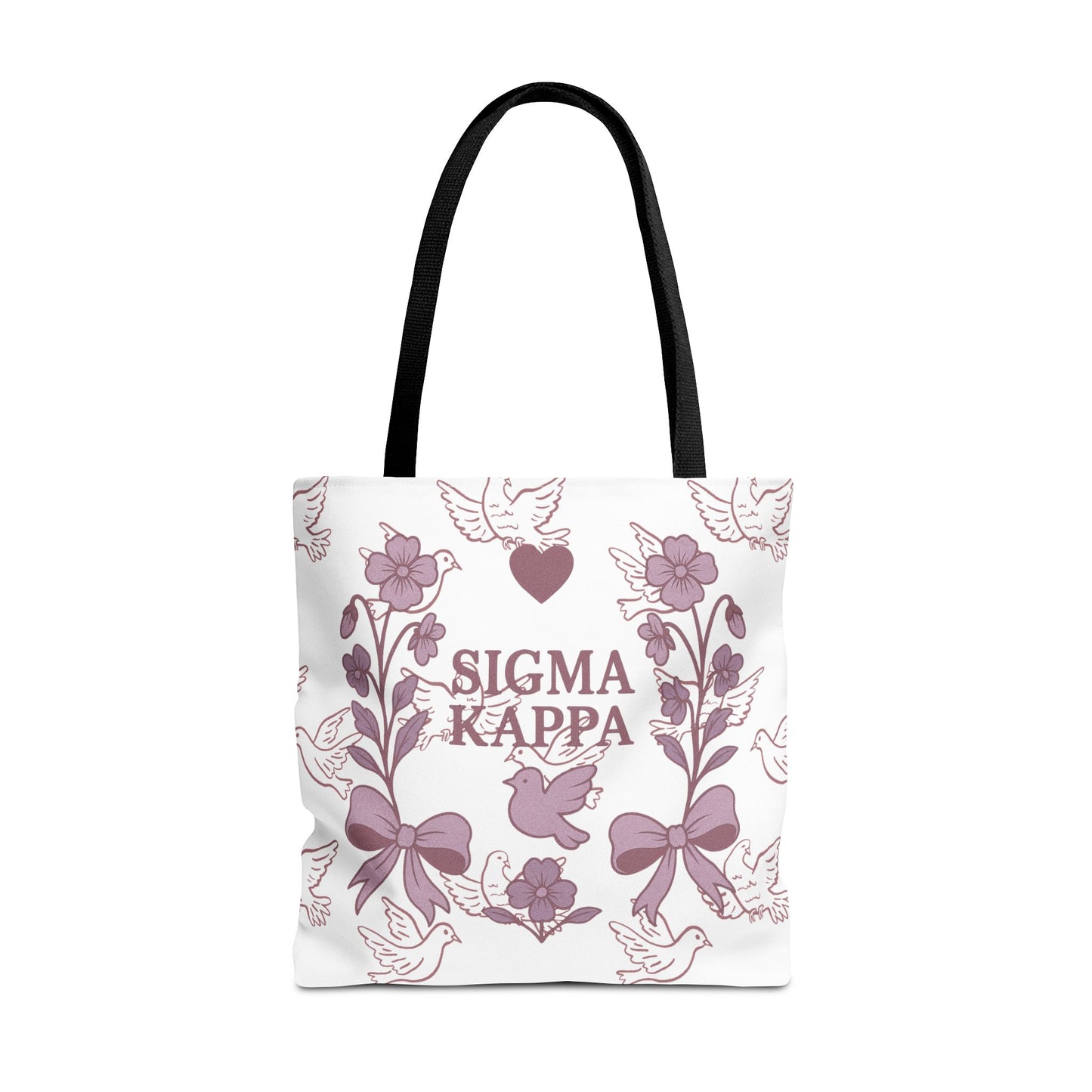 Sigma Kappa Floral Tote Bag | Sorority Gift, Eco-Friendly Carry-All, College Accessory, Stylish Shopping Bag, Chic Beach Tote