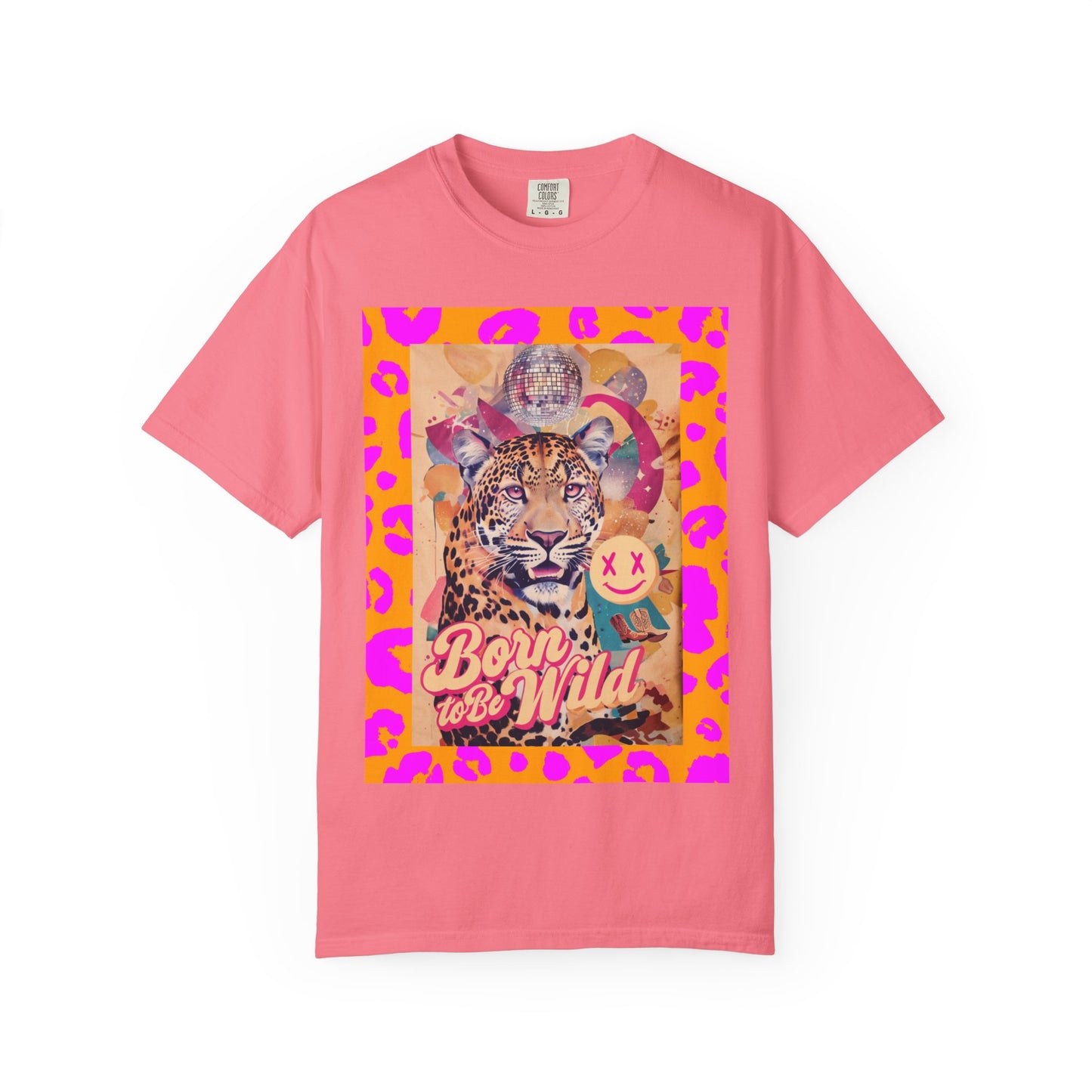 Bold Graphic T-Shirt: Born to Be Wild, Unisex Cotton Tee, Animal Lover Gift, Wild Spirit Apparel, Trendy Casual Wear, Unique Artist Design