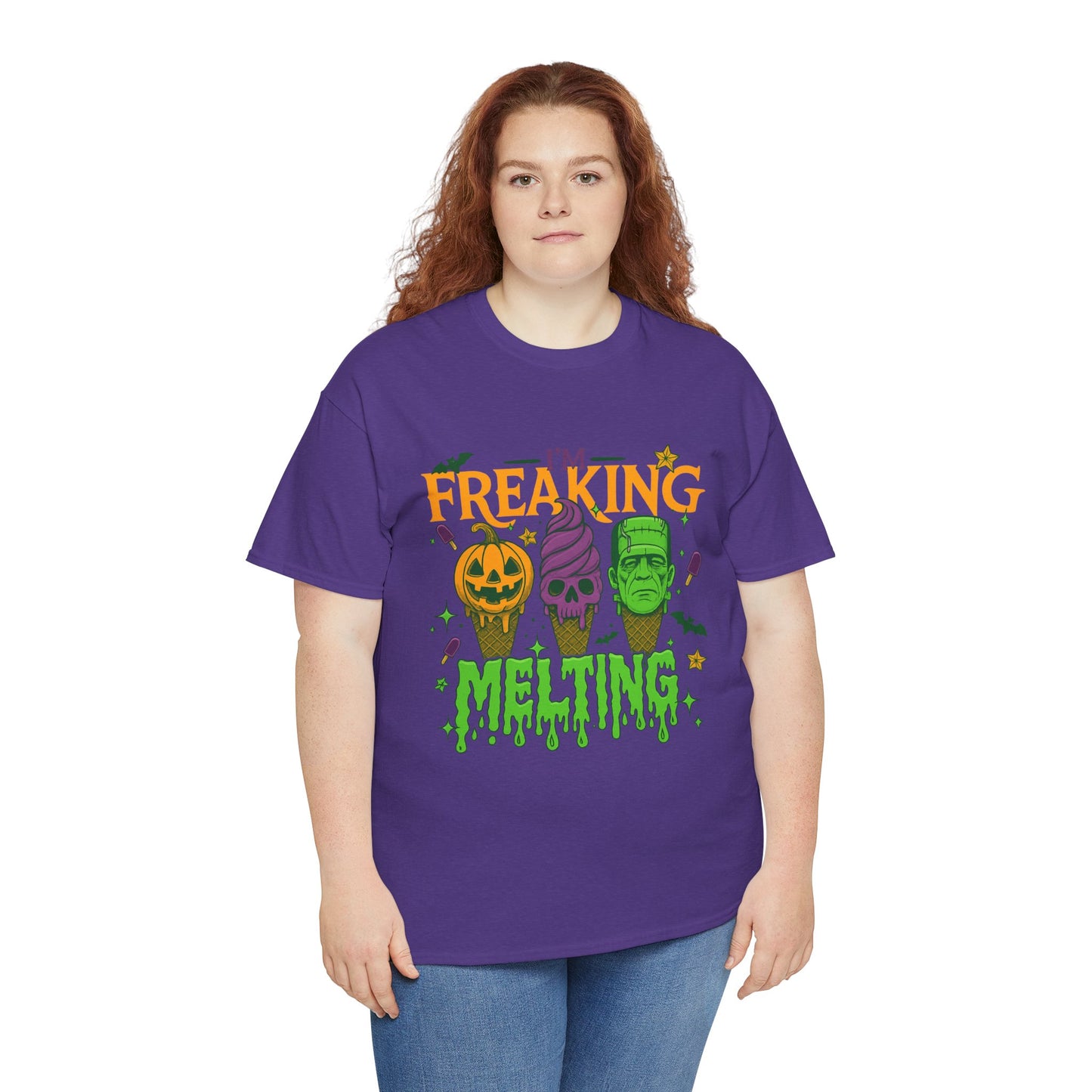 Halloween Unisex Heavy Cotton Tee, Fun Fall Shirt, Halloween Costume Top, Spooky Party Tee, Trick or Treat Apparel