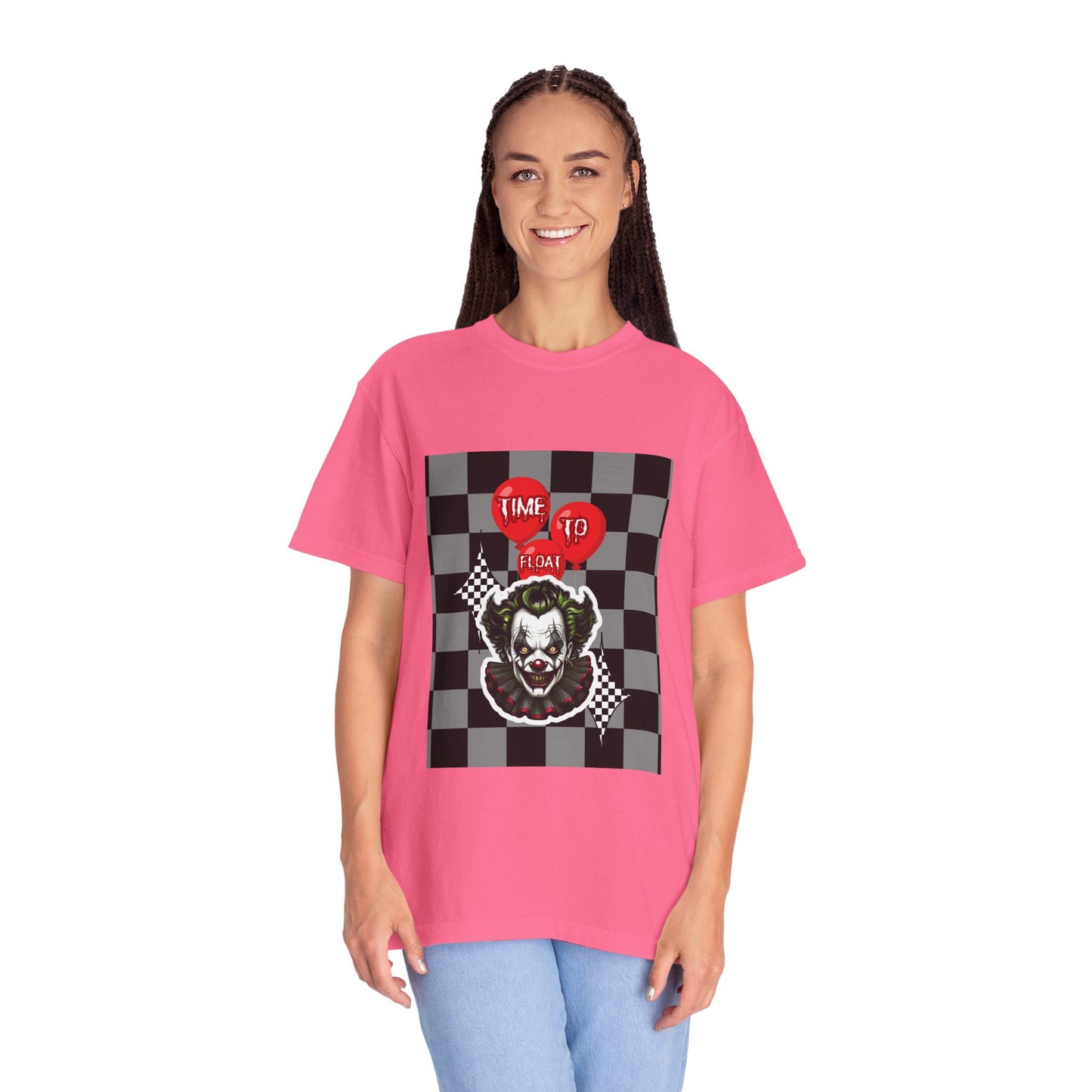 Creepy Clown Graphic T-Shirt, Halloween Costume Tee, Unisex Horror Shirt, Fun Gift for Fans, Graphic Novelty Wear, Casual Outfit