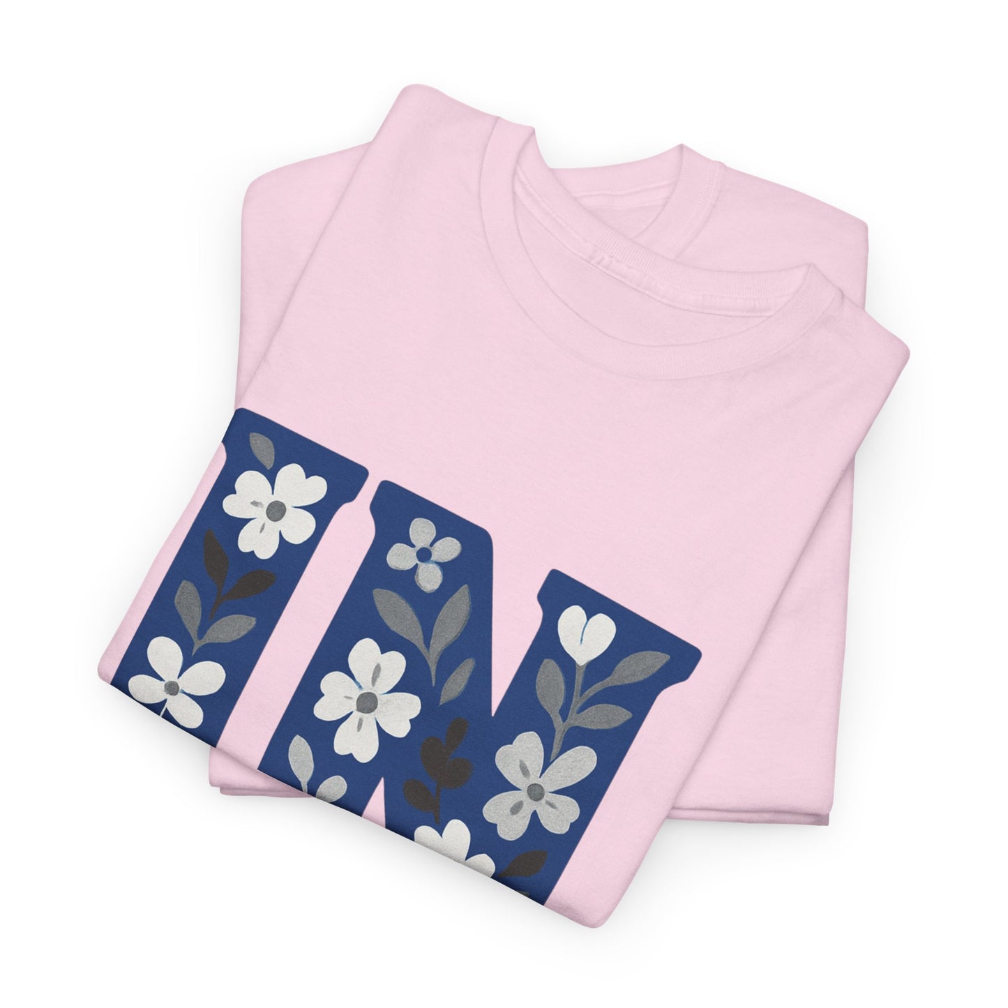 Floral Colts Tee | Unisex Heavy Cotton Tee for Sports Fans, Indiana Pride