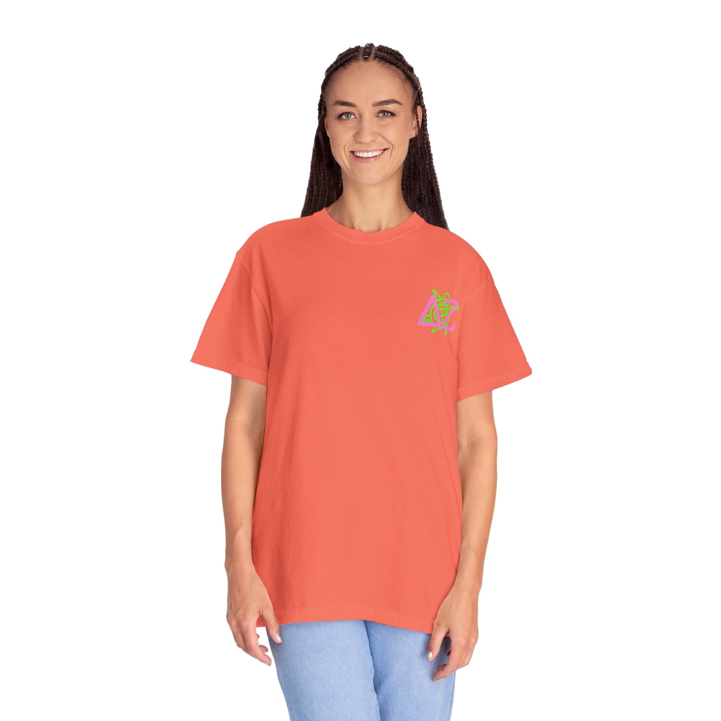 Delta Zeta Unisex T-Shirt, Sorority Shirt, Garment-Dyed Tee, Cute College Top, Sisterhood Apparel, Gift for Sorority Sisters