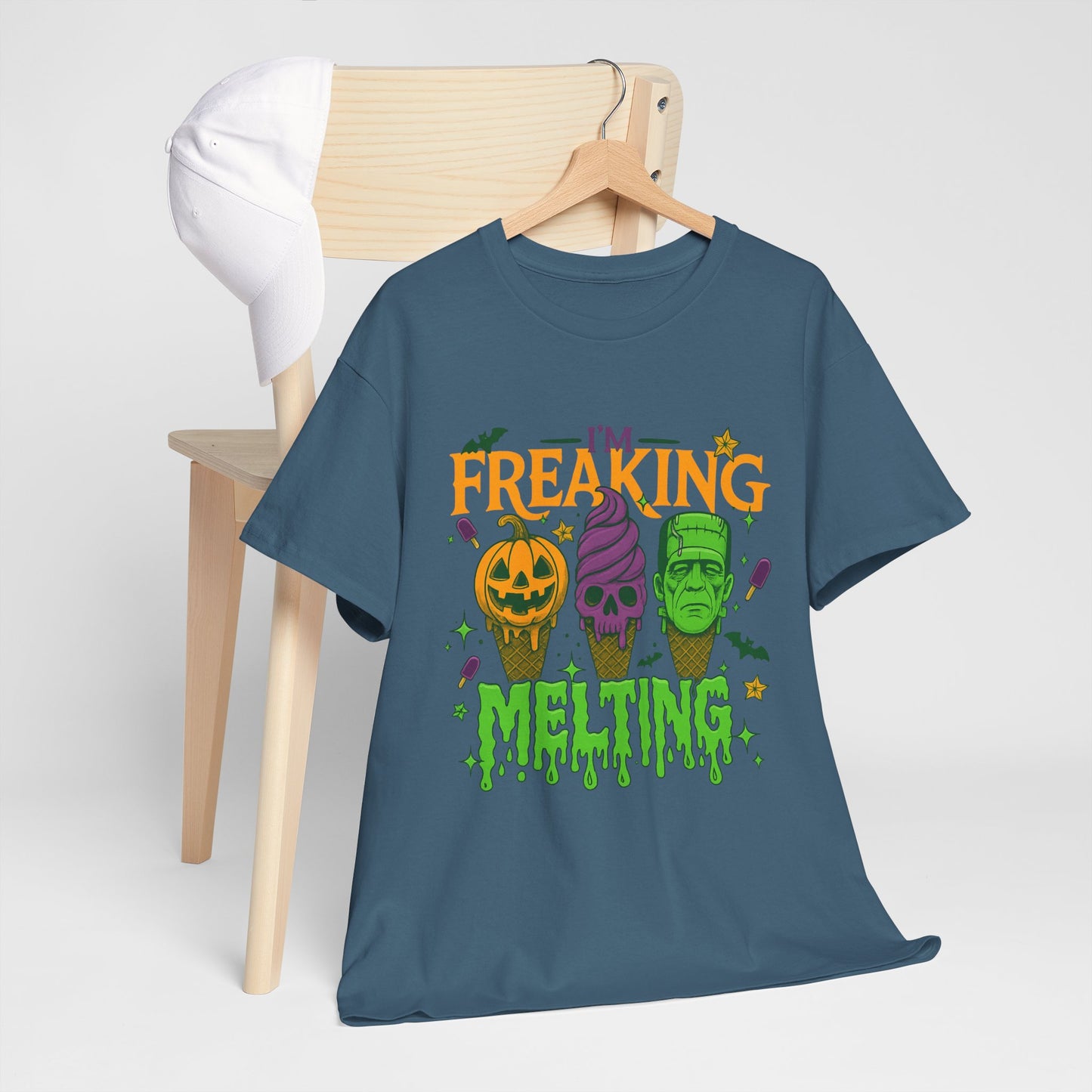 Halloween Unisex Heavy Cotton Tee, Fun Fall Shirt, Halloween Costume Top, Spooky Party Tee, Trick or Treat Apparel