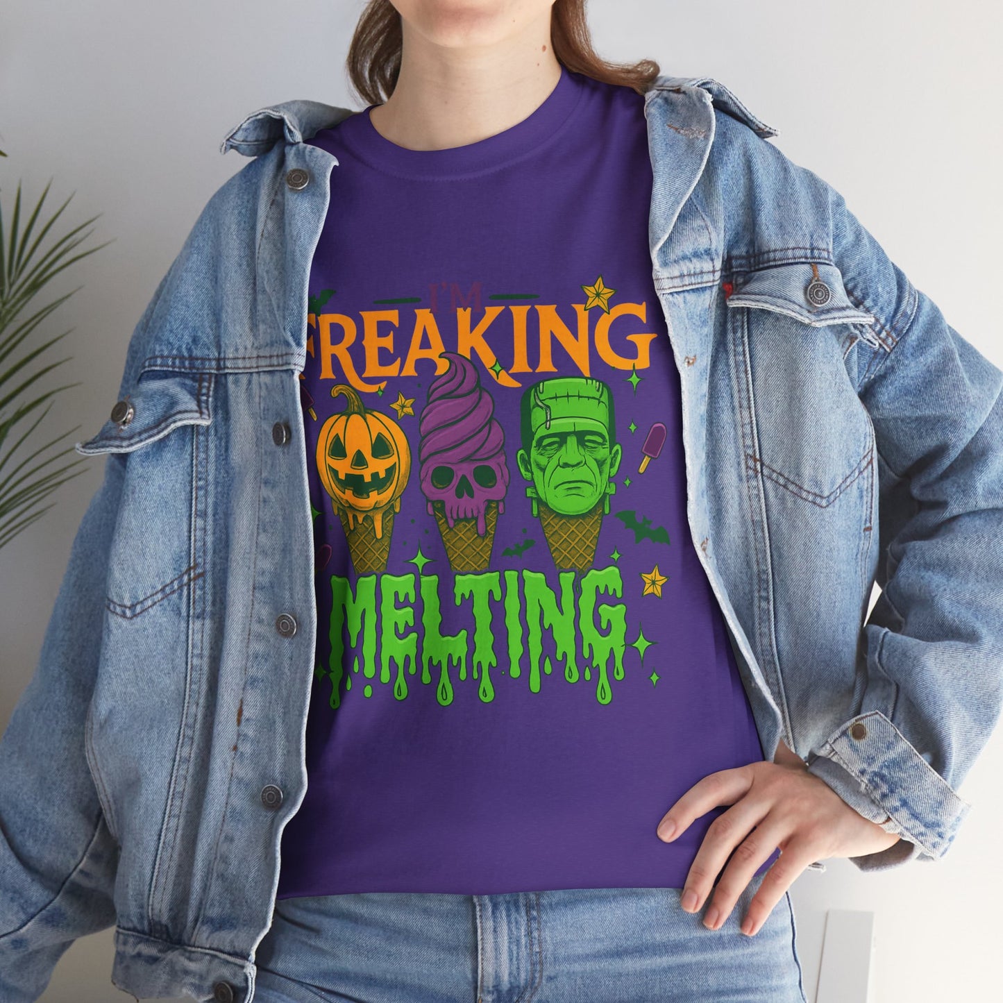 Halloween Unisex Heavy Cotton Tee, Fun Fall Shirt, Halloween Costume Top, Spooky Party Tee, Trick or Treat Apparel