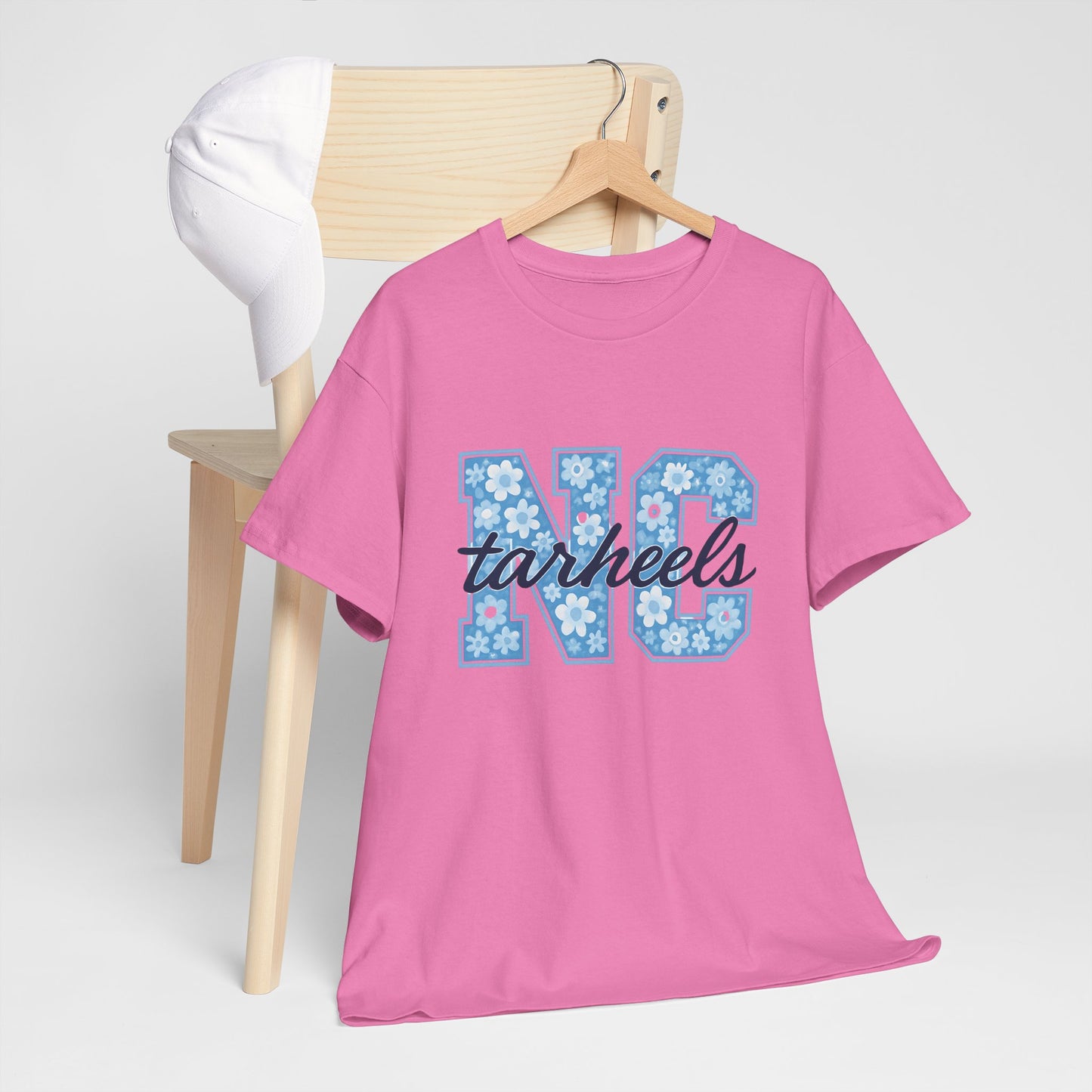 North Carolina Tarheels Unisex Heavy Cotton Tee, College Spirit Wear, Men's and Women's Casual T-Shirt, School Pride Apparel, Gift for Fans