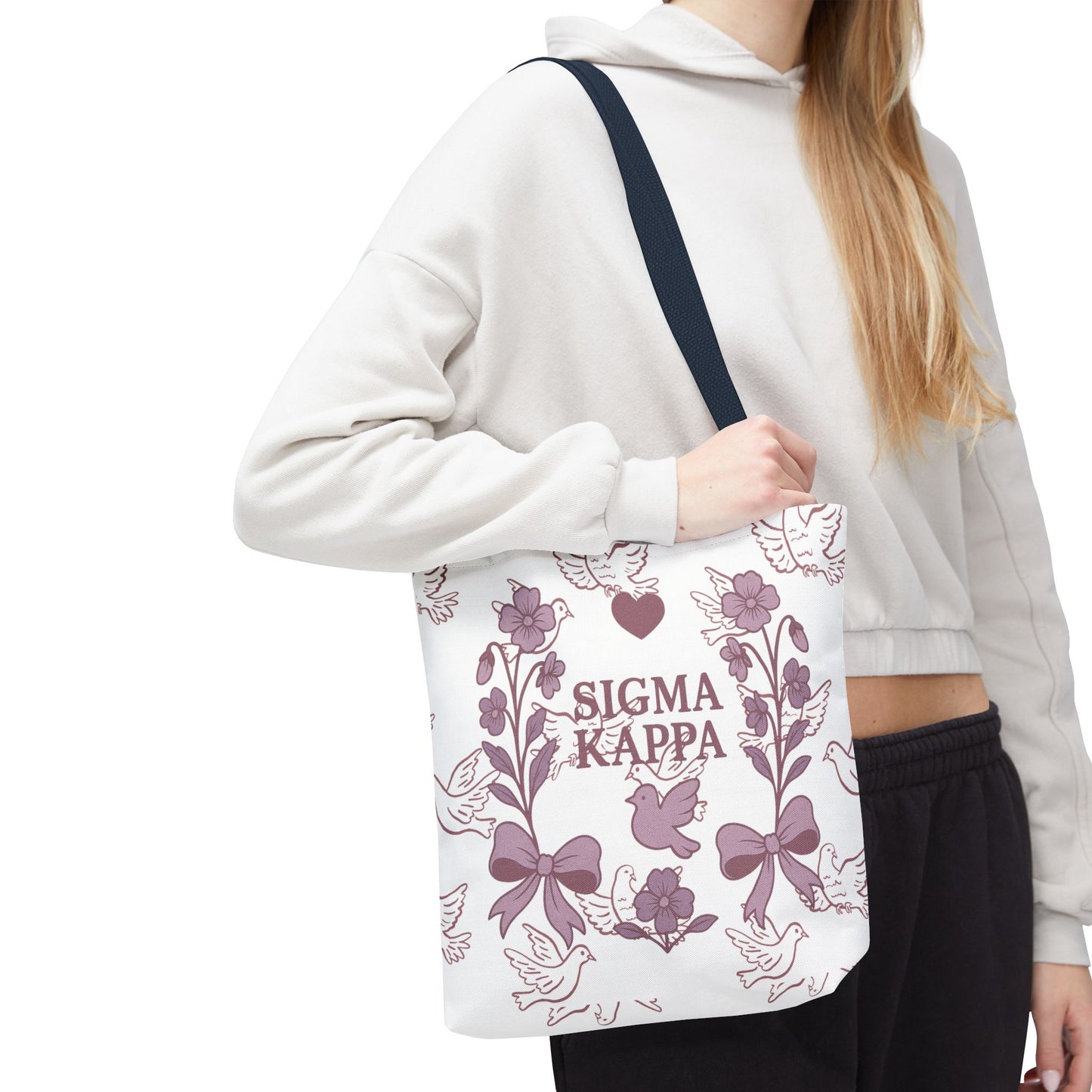 Sigma Kappa Floral Tote Bag | Sorority Gift, Eco-Friendly Carry-All, College Accessory, Stylish Shopping Bag, Chic Beach Tote