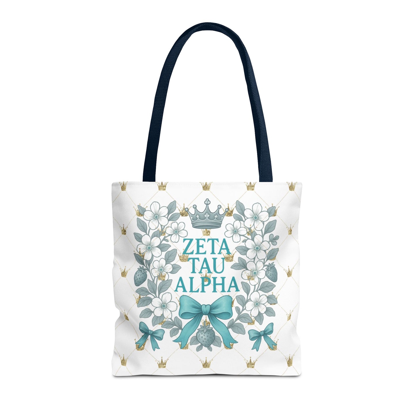 Zeta Tau Alpha Tote Bag | Sorority Bags, Floral Design, Gift for Sisters, Campus Essentials, Personalized Tote