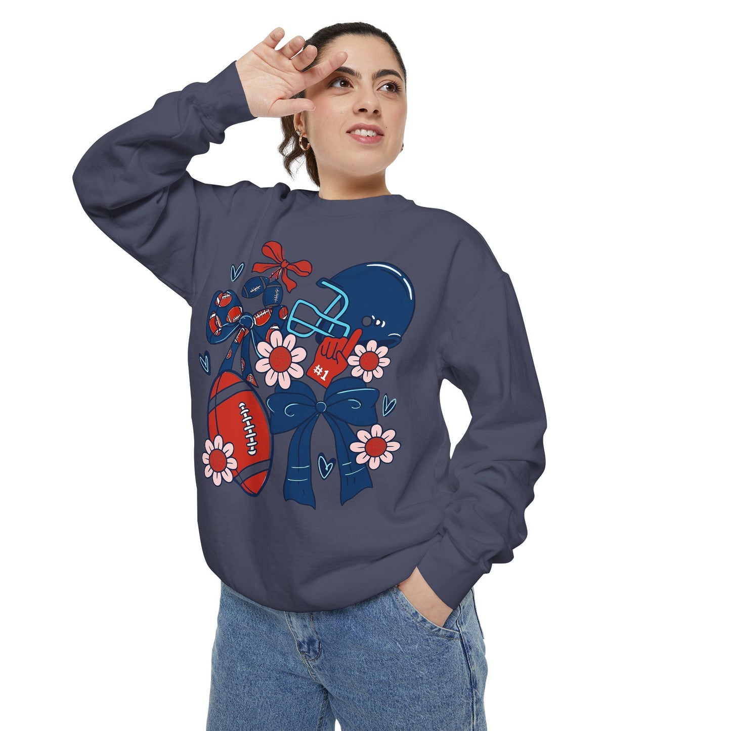 Football Game Day Unisex Sweatshirt - Comfort Colors