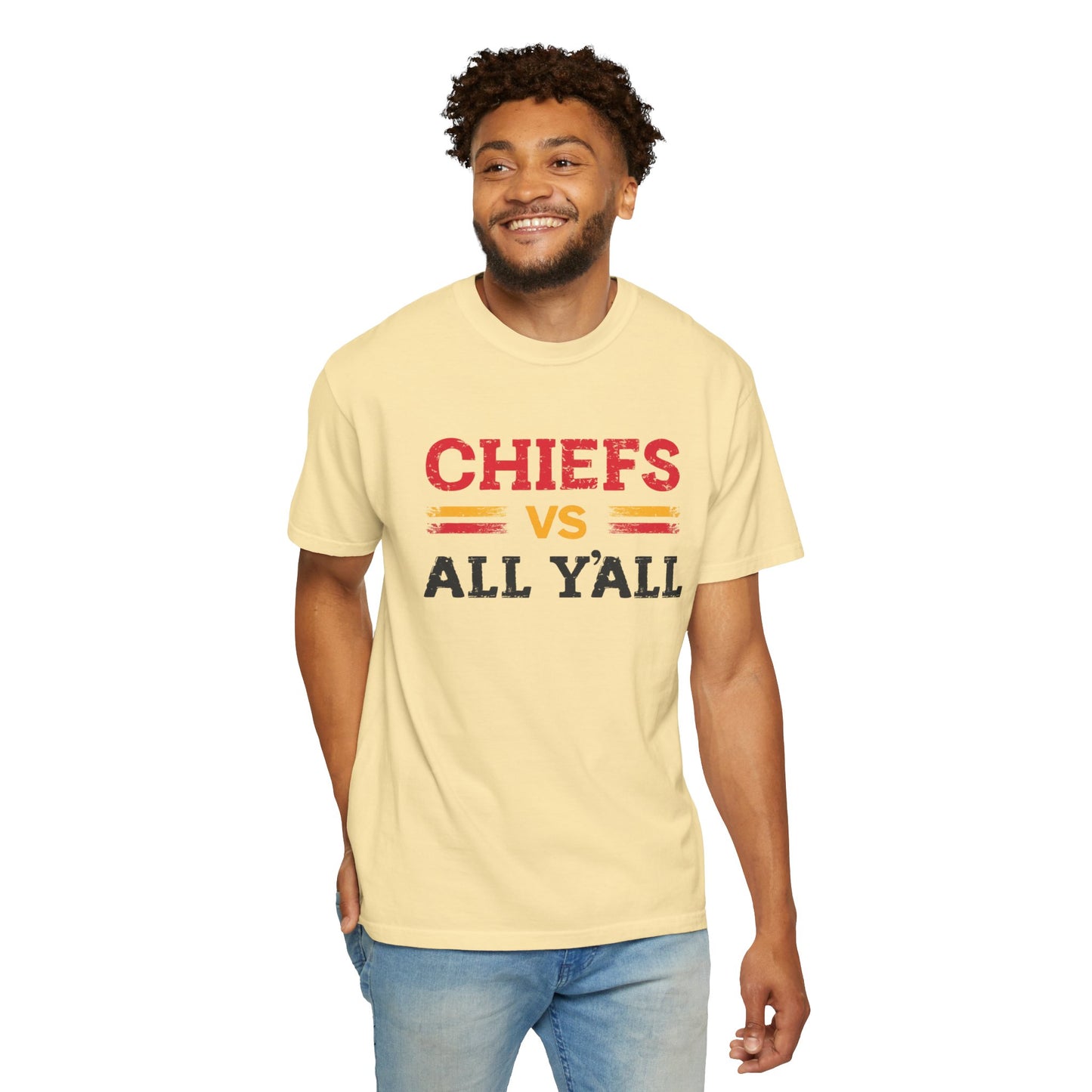 Game Day Humor T-Shirt, Chiefs vs All Y’all Tee, Sports Fan Gift, Unisex Shirt, Tailgate Party Apparel, Football Celebration Shirt