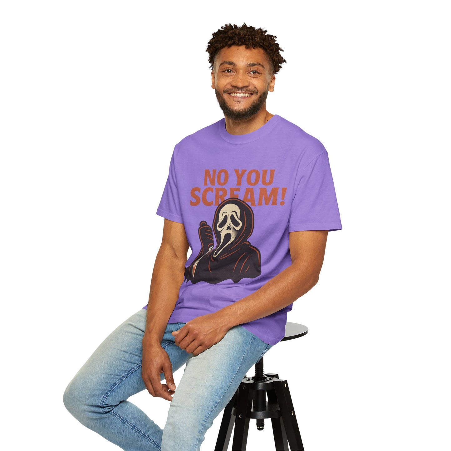 Unisex Horror-Themed T-shirt | Fun Scream Design for Halloween, Costume Parties, Movie Nights, Gift for Horror Fans