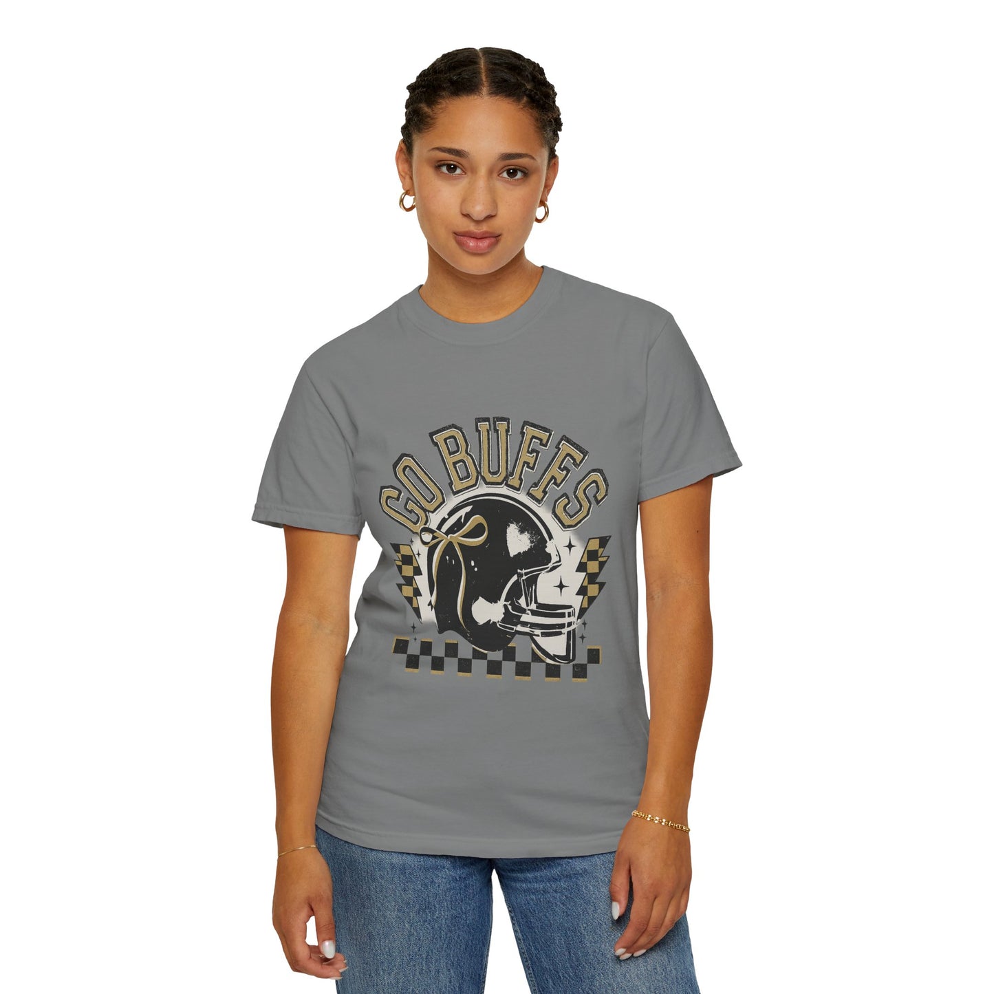 Vintage Sports Fan T-Shirt - Go Buffs Graphic Tee