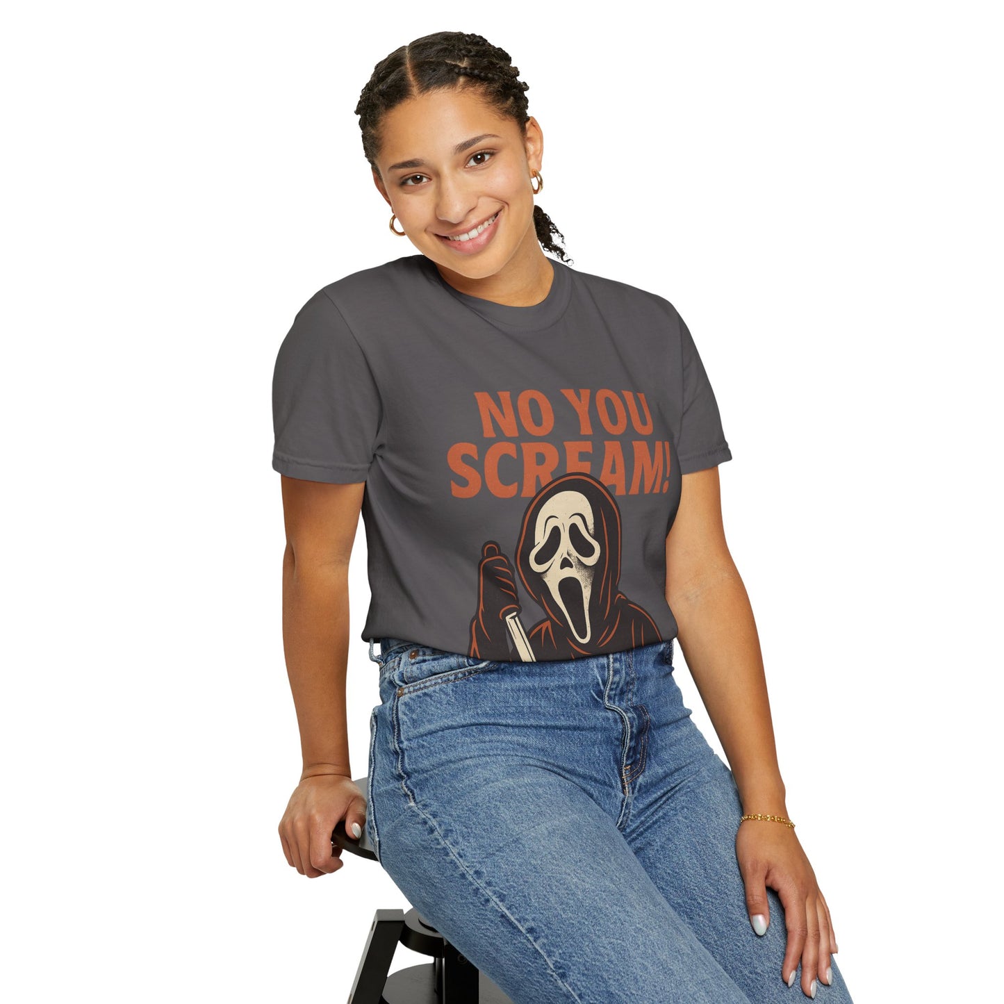 Unisex Horror-Themed T-shirt | Fun Scream Design for Halloween, Costume Parties, Movie Nights, Gift for Horror Fans