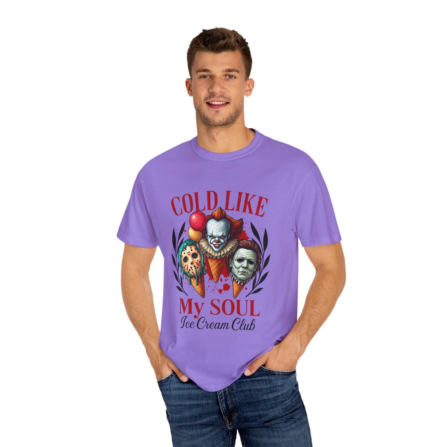 Chilling Soul T-Shirt, Vintage Horror Tee, Unisex Graphic Shirt, Ice Cream Lovers Gift, Fun Movie Merch
