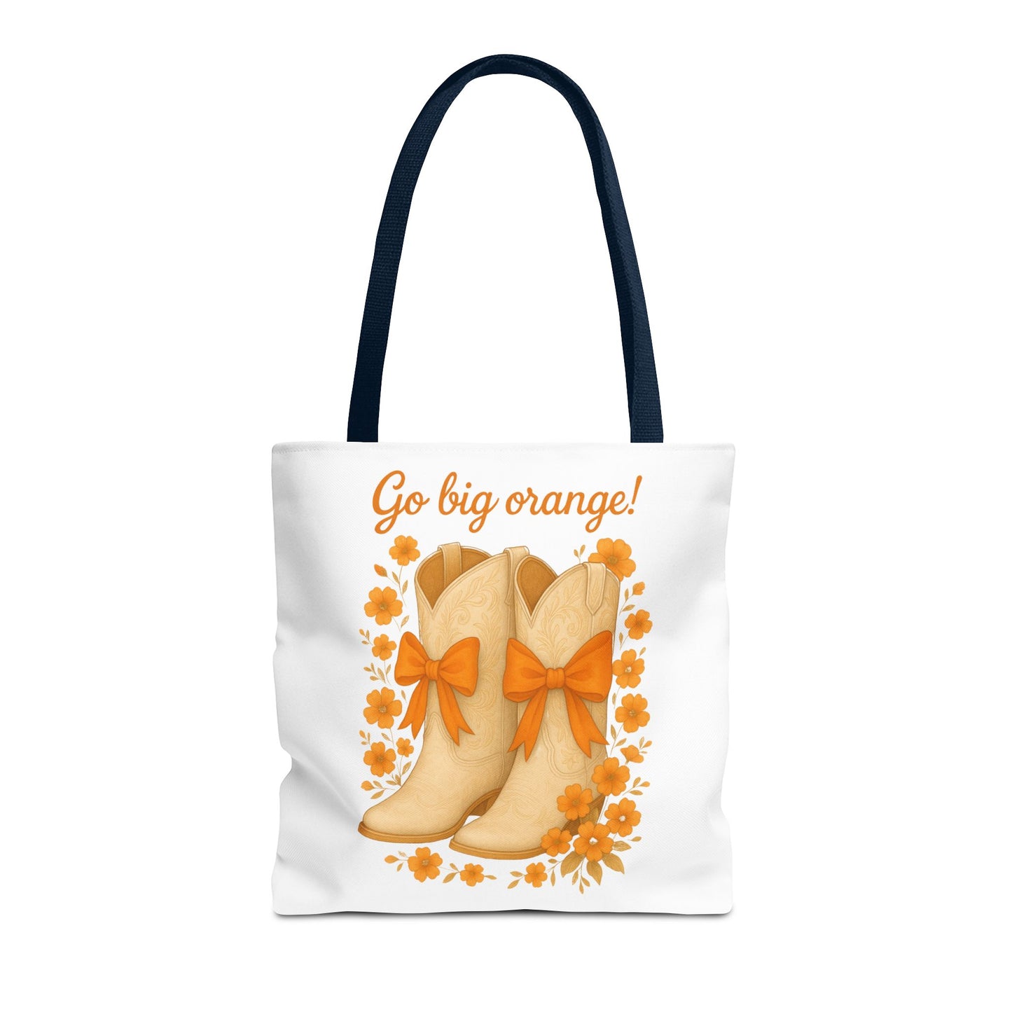 Tennessee Game Day, Floral Tote Bag, Coquette Bow Boot Design, Go Vols, Knoxville Tennessee, Alumni Gift, Rocky Top, Graduation Gift