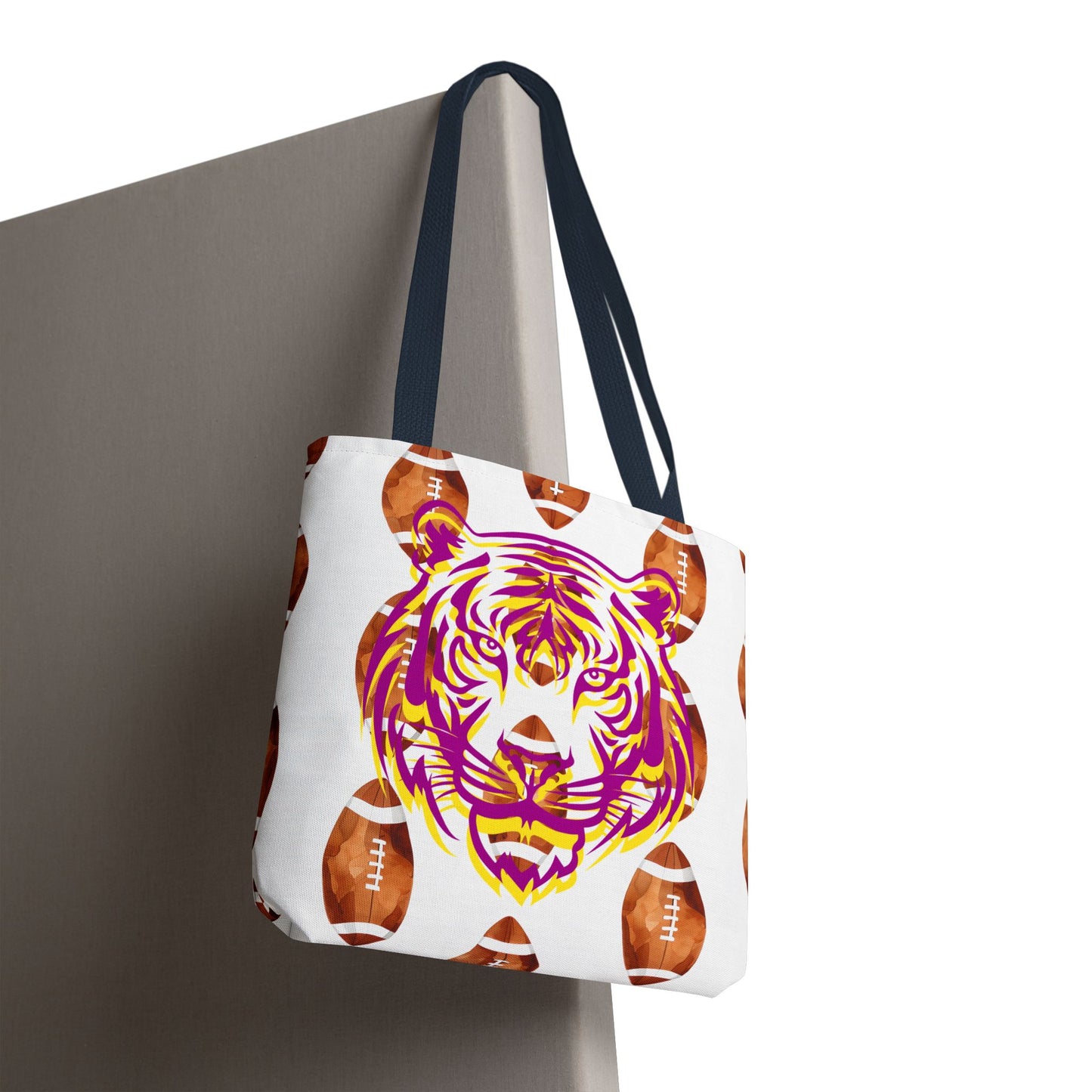 Vibrant Tiger Print Tote Bag - LSU Fans Gift
