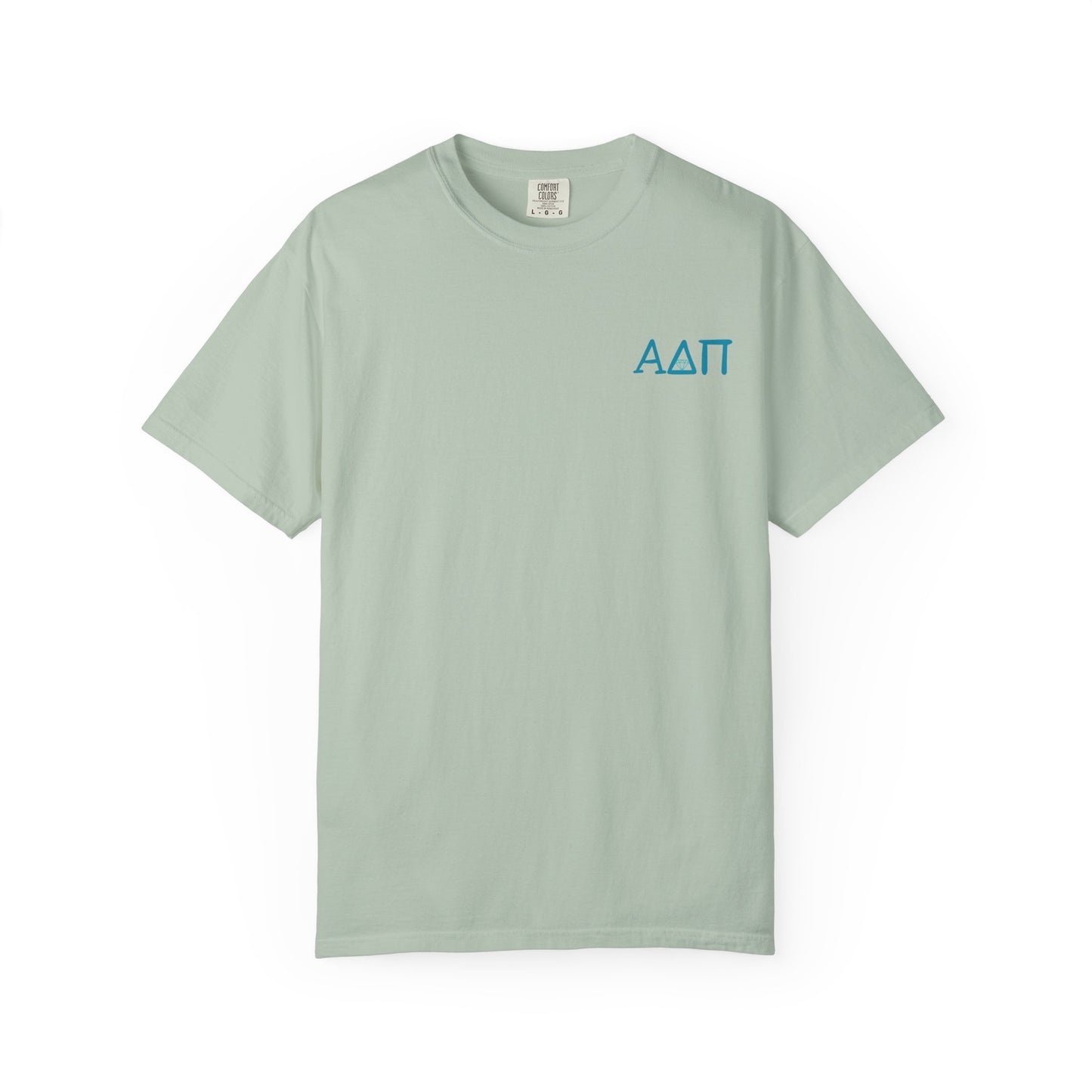 Alpha Delta Pi T-Shirt, Sorority Shirt, College Apparel, Greek Life Gift, Unisex Garment-Dyed Tee