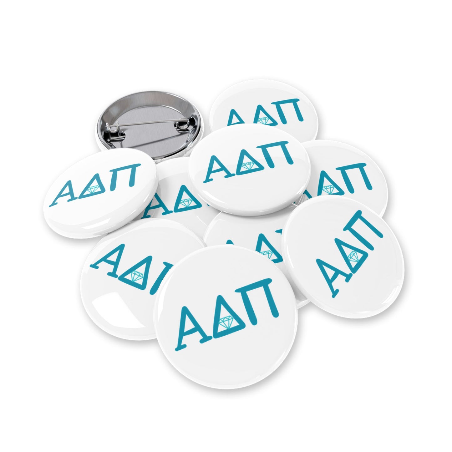 ADPi Custom Round Pins for Fraternity & Sorority | Enamel Badges, College Gear, Gift for Students, Party Favors, Accessory Pins