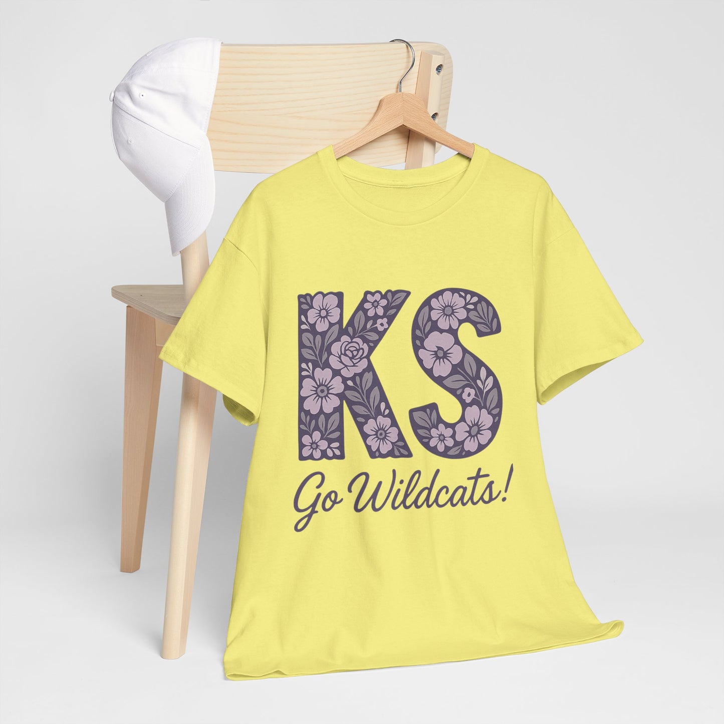 KS Floral Team Spirit Tee: Celebrate Kansas State Wildcats in Style, Perfect for Sports Events, Gifts, & Casual Wear