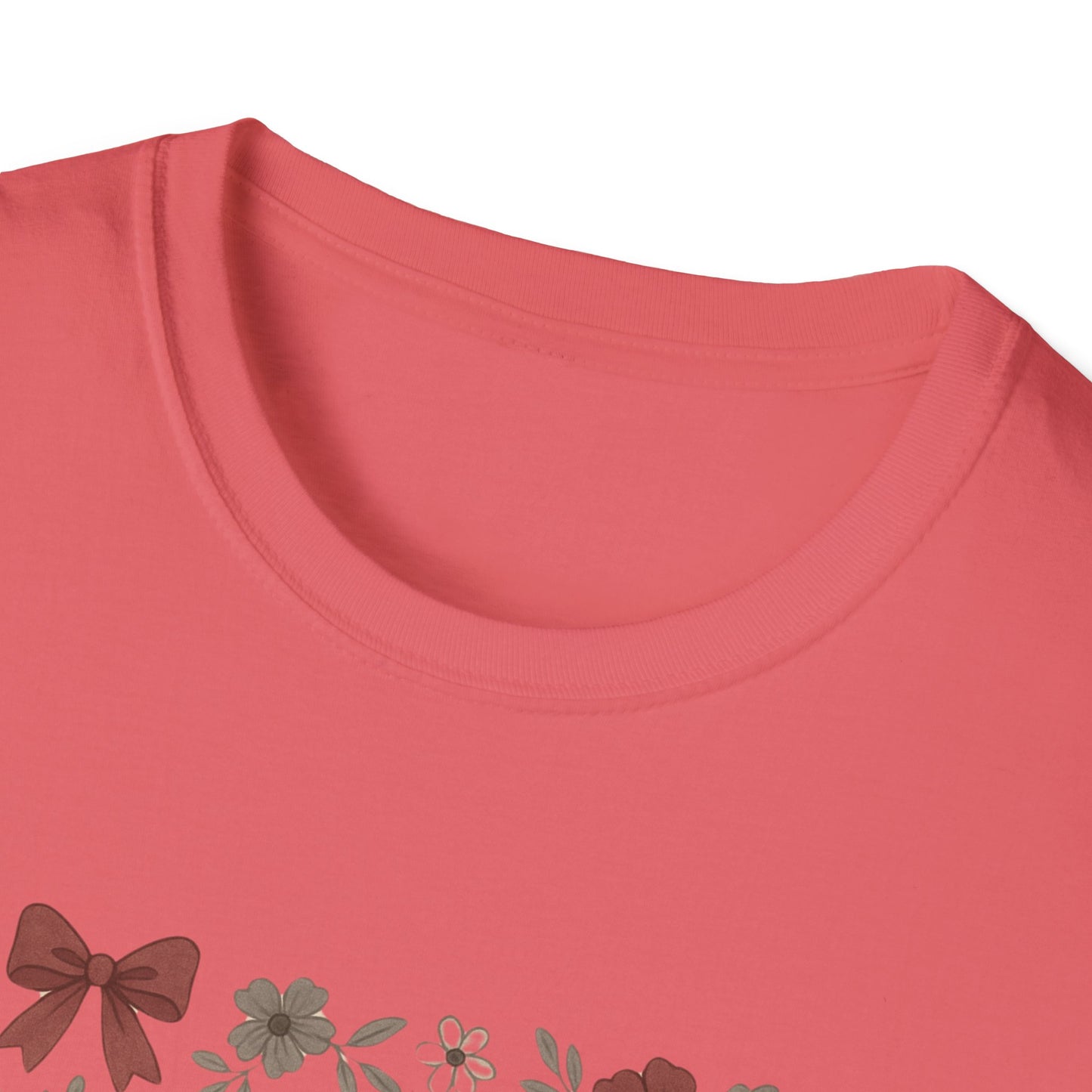 Texas Floral Unisex Softstyle T-Shirt, Vintage Texas Tee, Texas Pride Shirt, Casual Wear, Gift for Texas Lovers, Holiday T-Shirt
