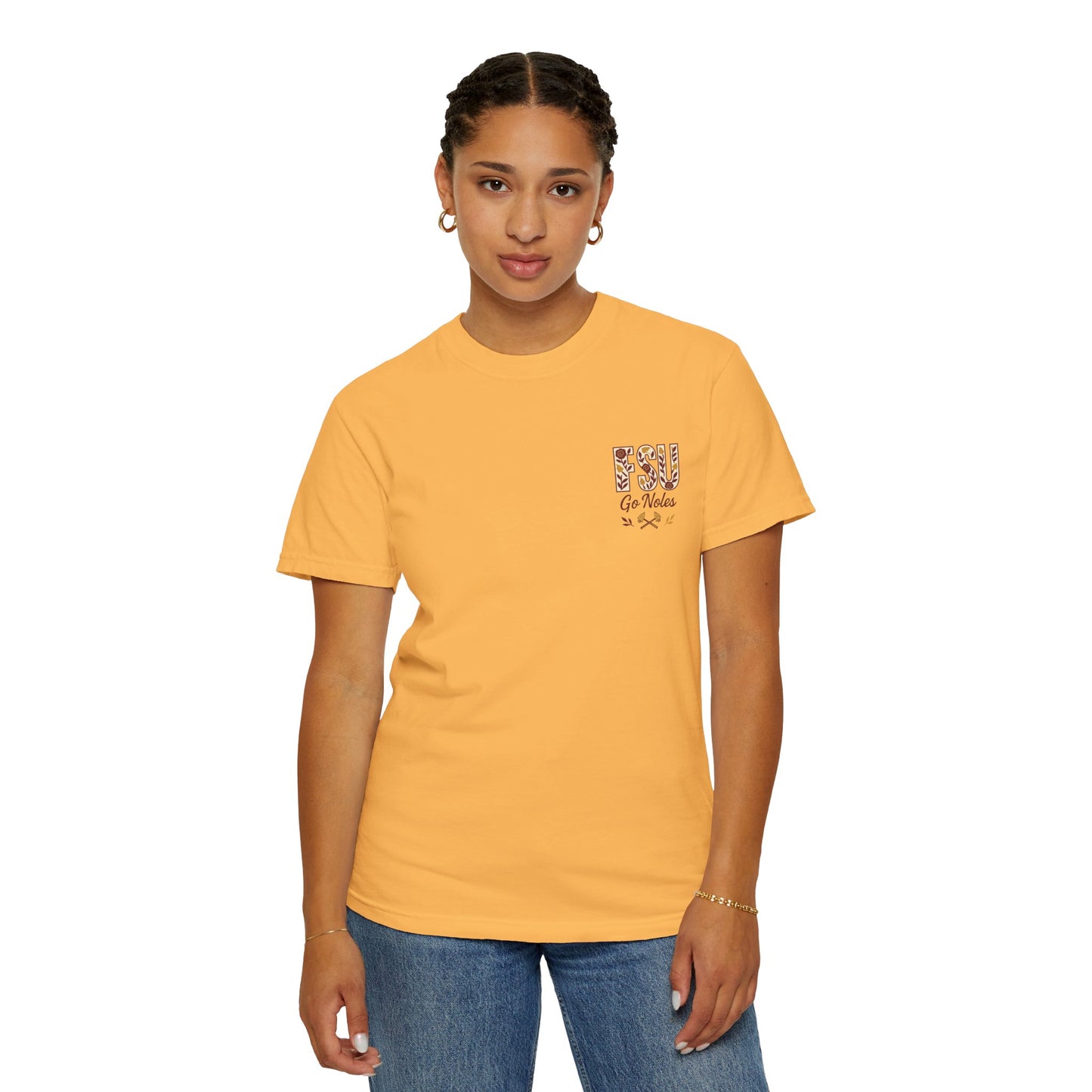 Tomahawk Nation T-Shirt, Unisex College Football Tees, Garment-Dyed Fan Apparel, Go Noles Spirit Wear, Game Day Outfit