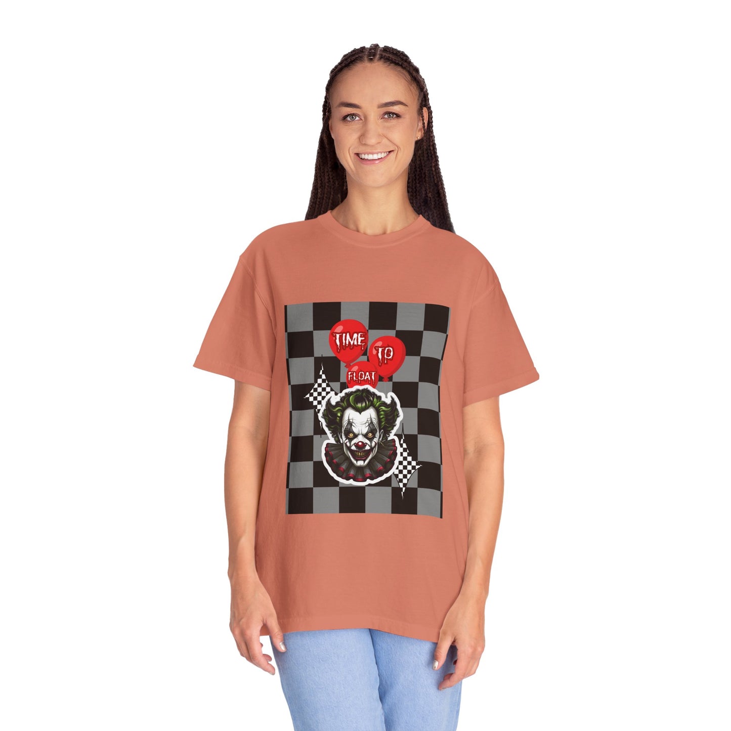 Creepy Clown Graphic T-Shirt, Halloween Costume Tee, Unisex Horror Shirt, Fun Gift for Fans, Graphic Novelty Wear, Casual Outfit