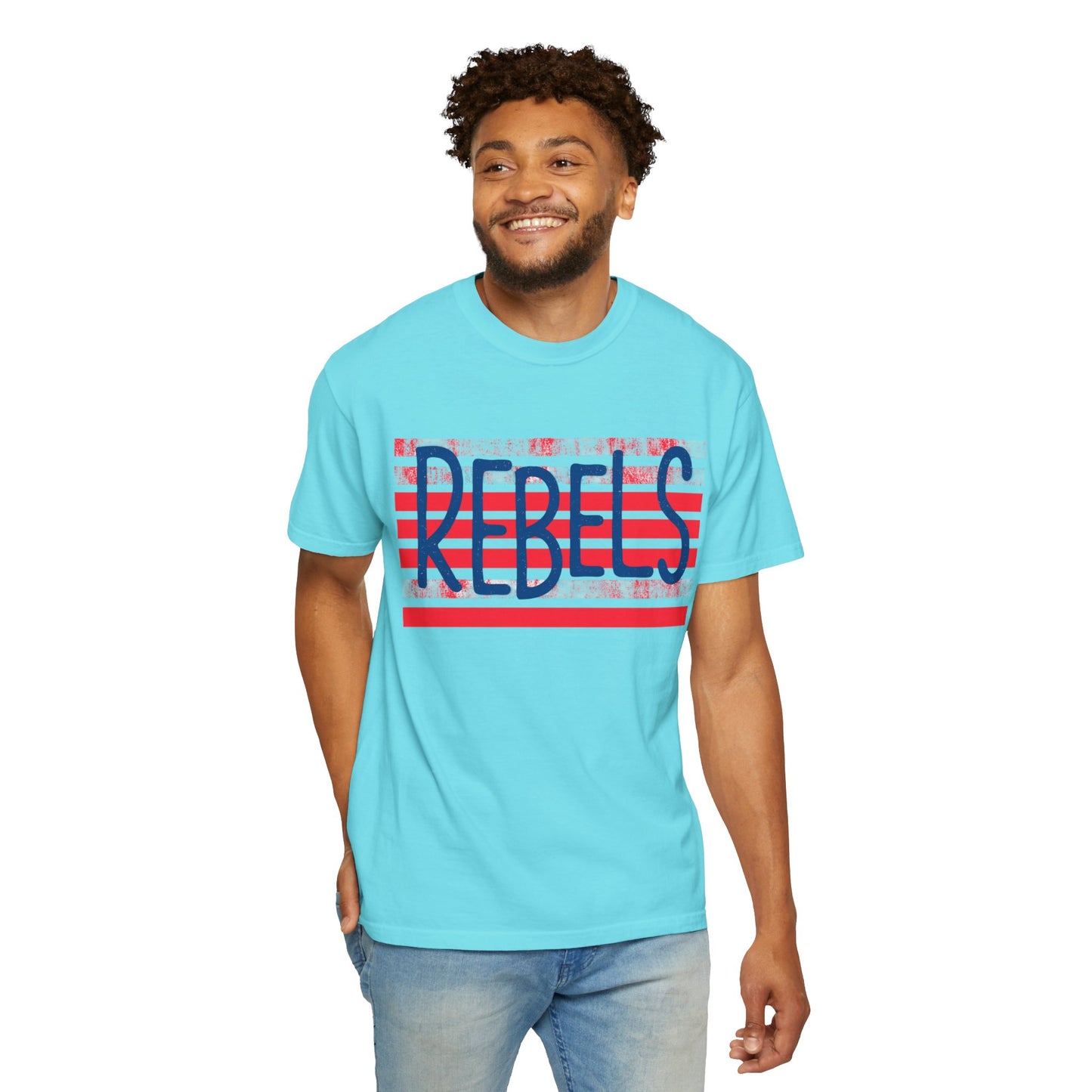 Rebels T-Shirt, Vintage Style Tee, Unisex Graphic Shirt, Summer Fashion, Independence Day Apparel, Football Game Day, Hotty Toddy