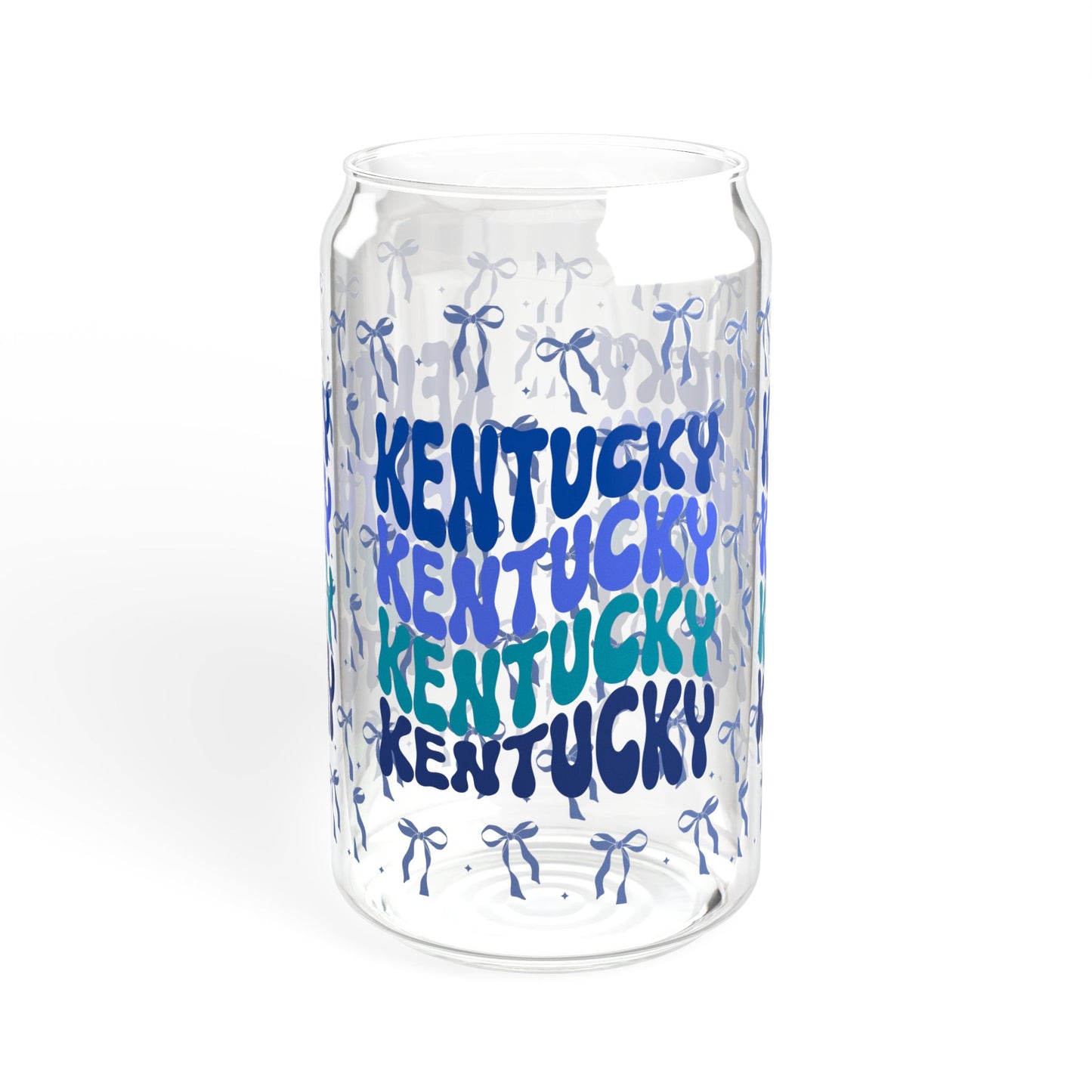 Coquette Bow Kentucky Sipper Glass, Eco-Friendly Drinkware for Summer Parties, kentucky Gifts, Personalized Beverage Container, UK cats fan gift, graduation gift
