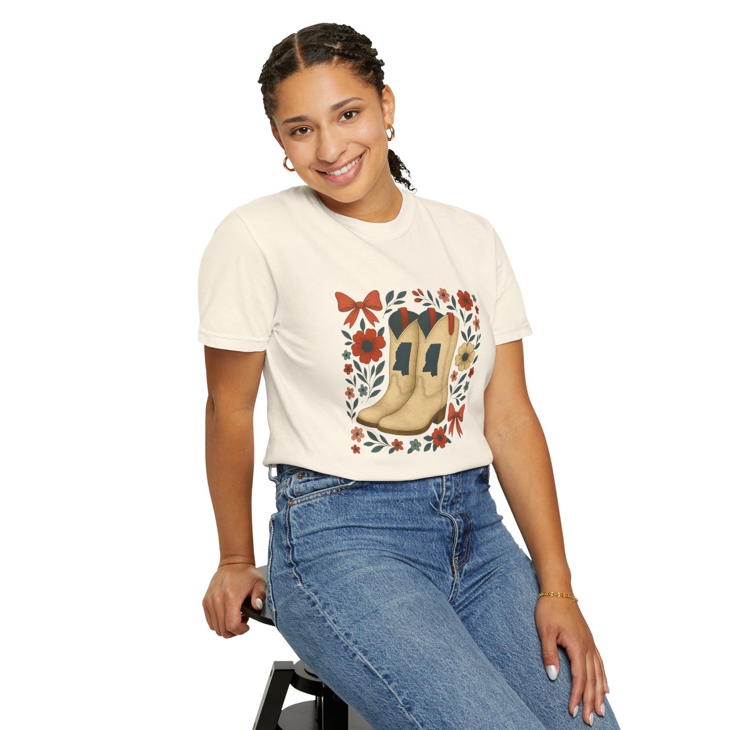 Mississippi Cowboy Boots T-Shirt - Ole Miss Rebels Fan