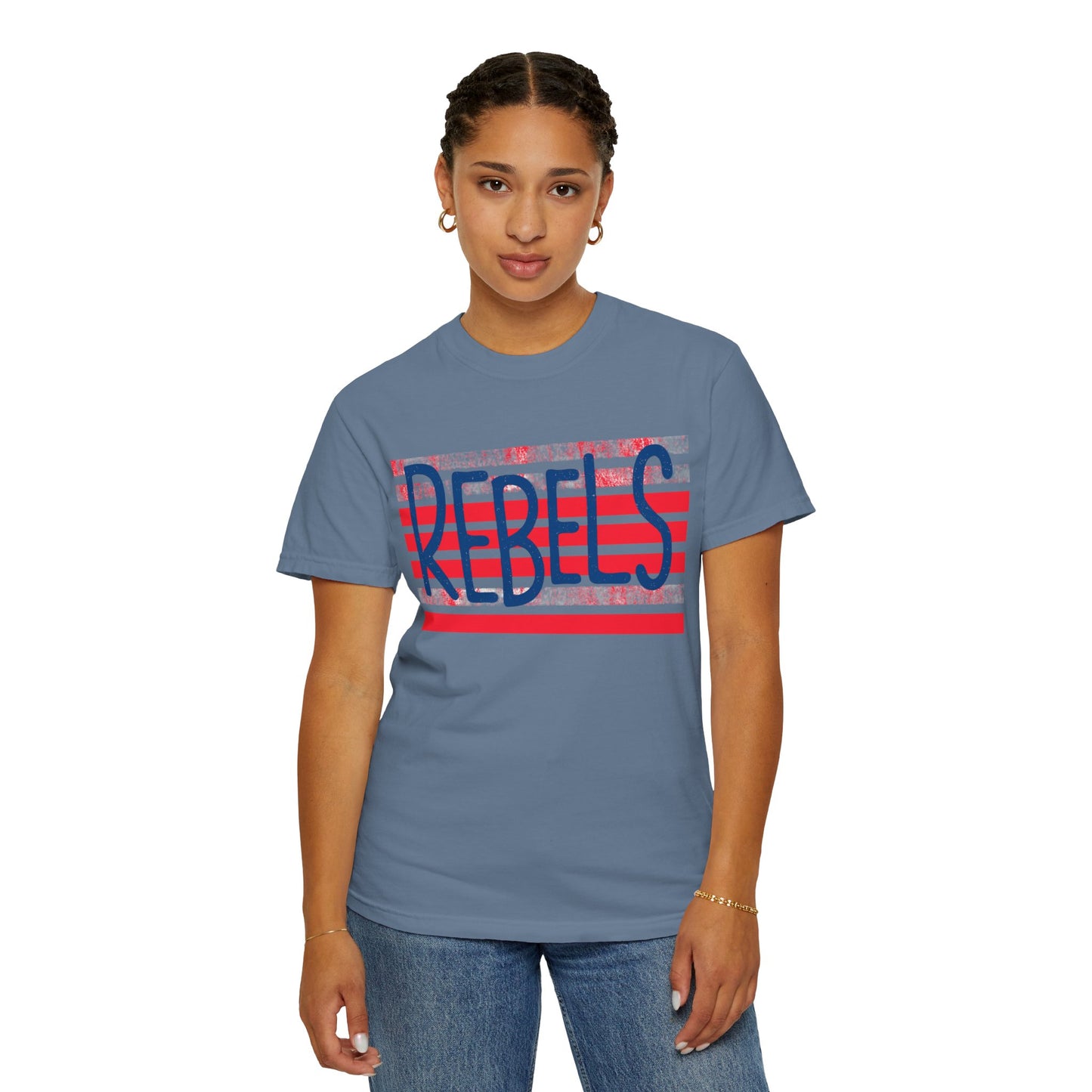 Rebels T-Shirt, Vintage Style Tee, Unisex Graphic Shirt, Summer Fashion, Independence Day Apparel, Football Game Day, Hotty Toddy