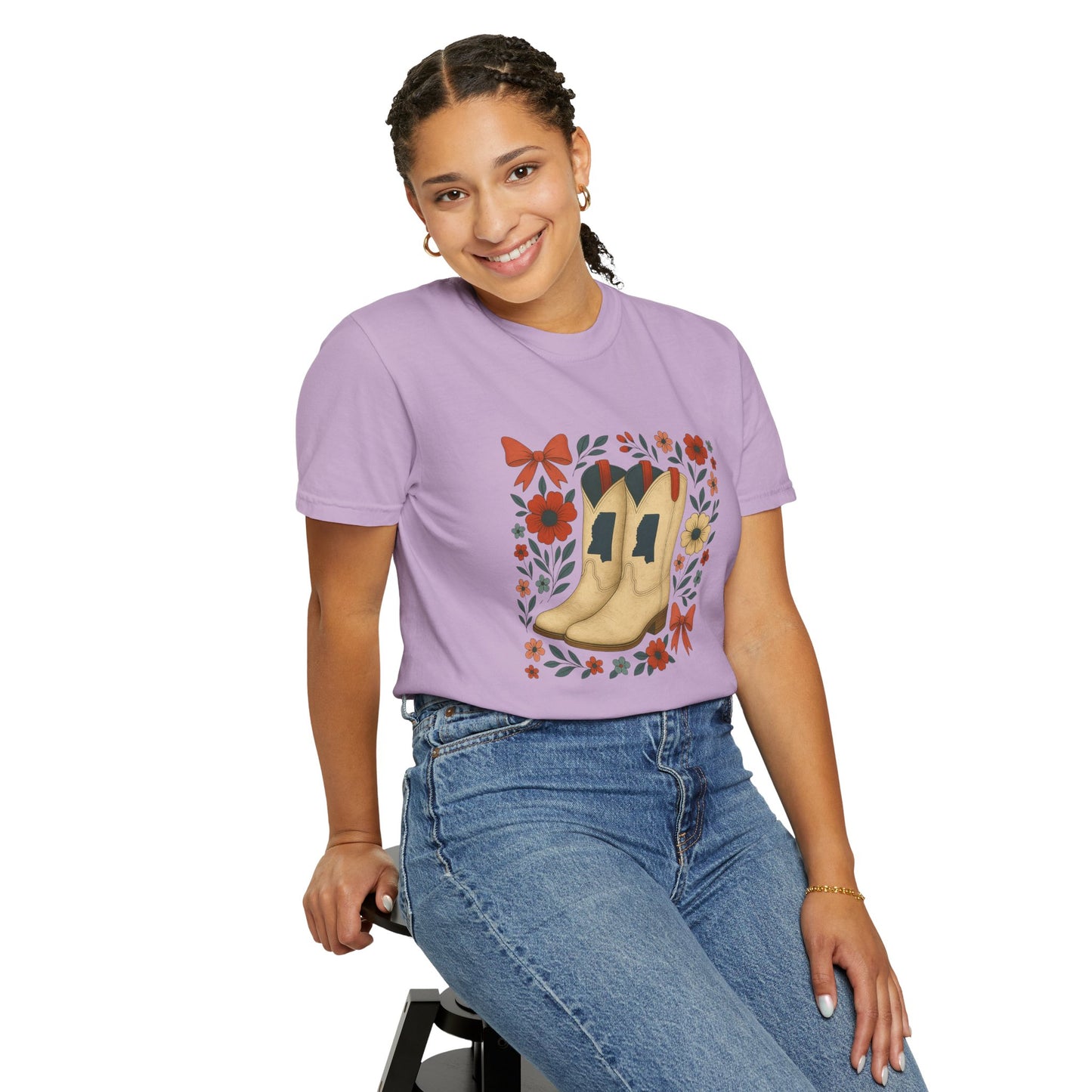 Mississippi Cowboy Boots T-Shirt - Ole Miss Rebels Fan