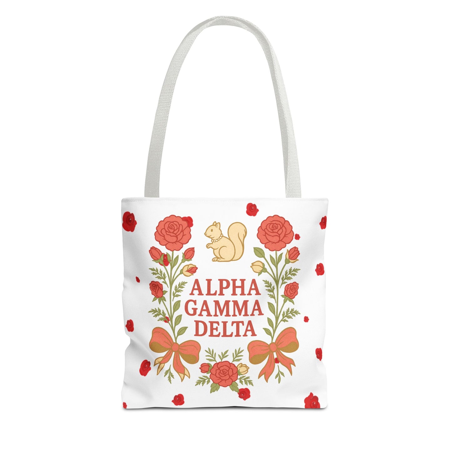 Floral Tote Bag | Alpha Gamma Delta Collection | Perfect for Sorority Events & Graduates