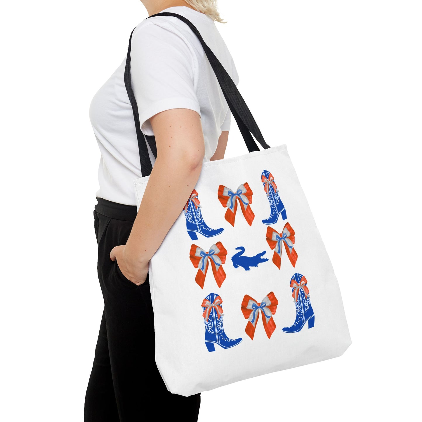 FL gators game day tote bag, UF fan gift, UF alumni, graduation gift, college student gift, chomp! chomp!, florida fan gift, florida game day, go gators