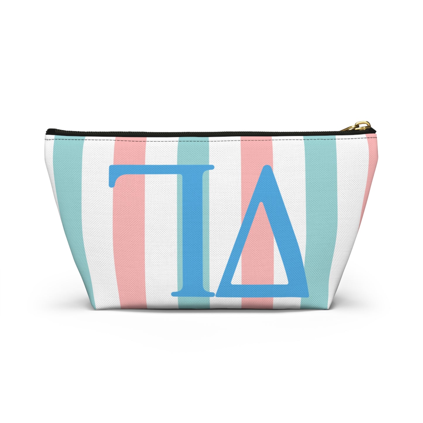 DG Greek Letter Accessory Pouch, Makeup Bag, Travel Toiletry Organizer, Personalized Gift, Sorority Essentials, Deltas, Greek Life