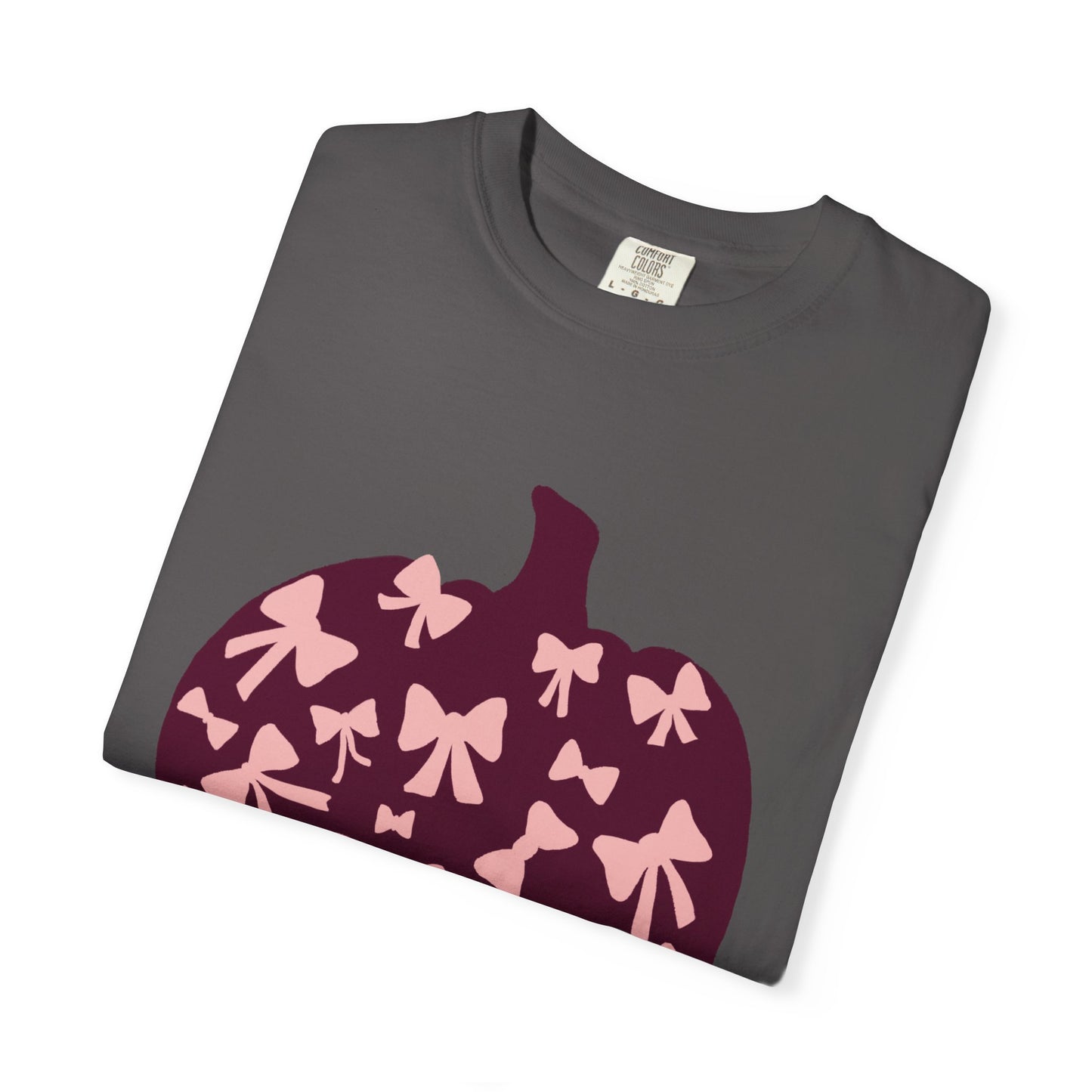 Pumpkin Bow Graphic Tee | Unisex Fall T-Shirt, Halloween Top, Cute Autumn Shirt, Gift for Her, Festival Wear